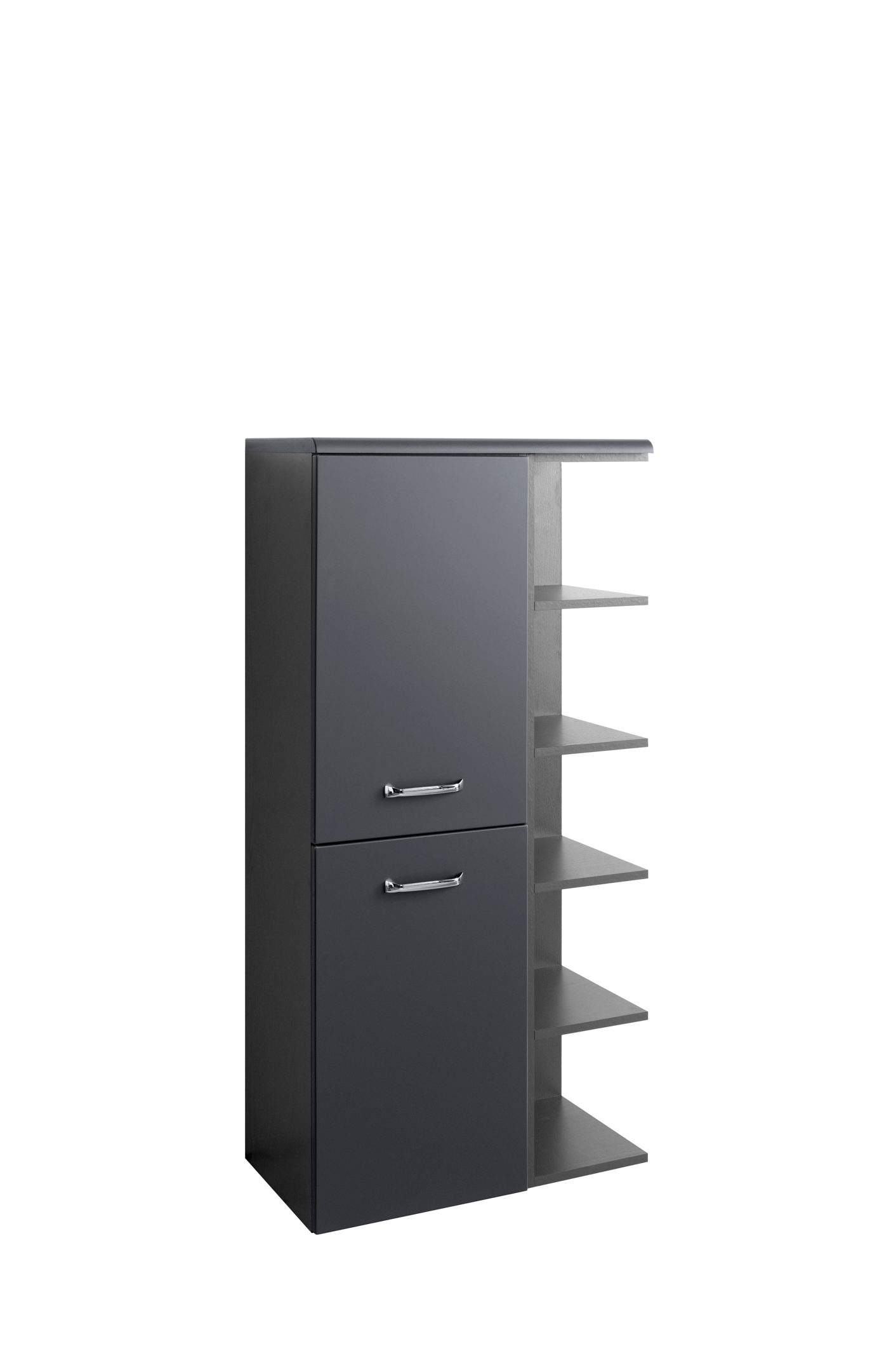 Bad-Midischrank Fontana, matte anthrazitfarbene & weiße, Herxheim ... Bad-Midischrank Fontana, matte anthrazitfarbene & weiße, Herxheim ...