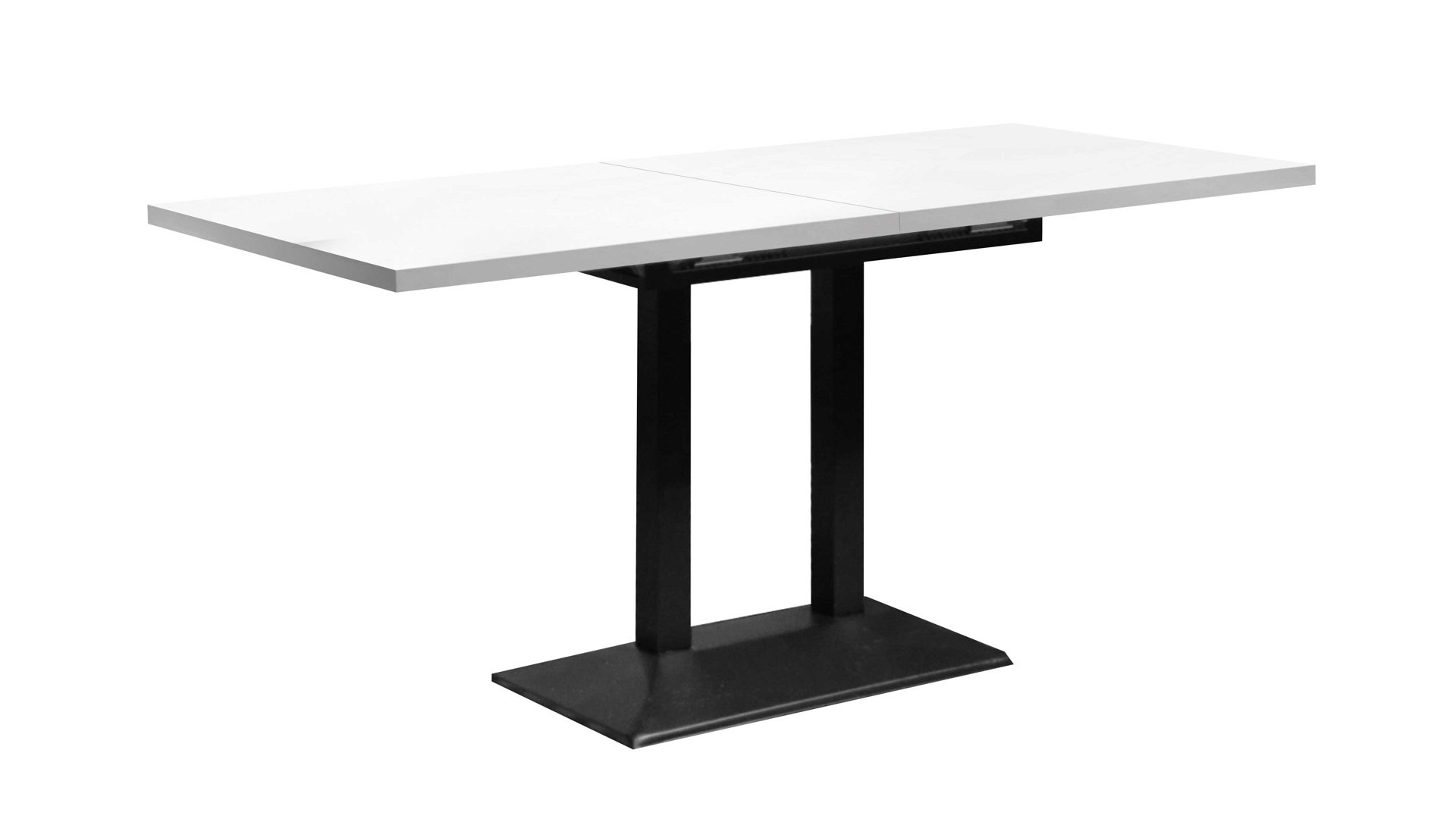 Tisch-Serie Big Bistro - Auszugtisch, Weiß & Schwarz - ca. 120-160 x 65 cm,  Herxheim bei Landau, Karlsruhe, Neustadt