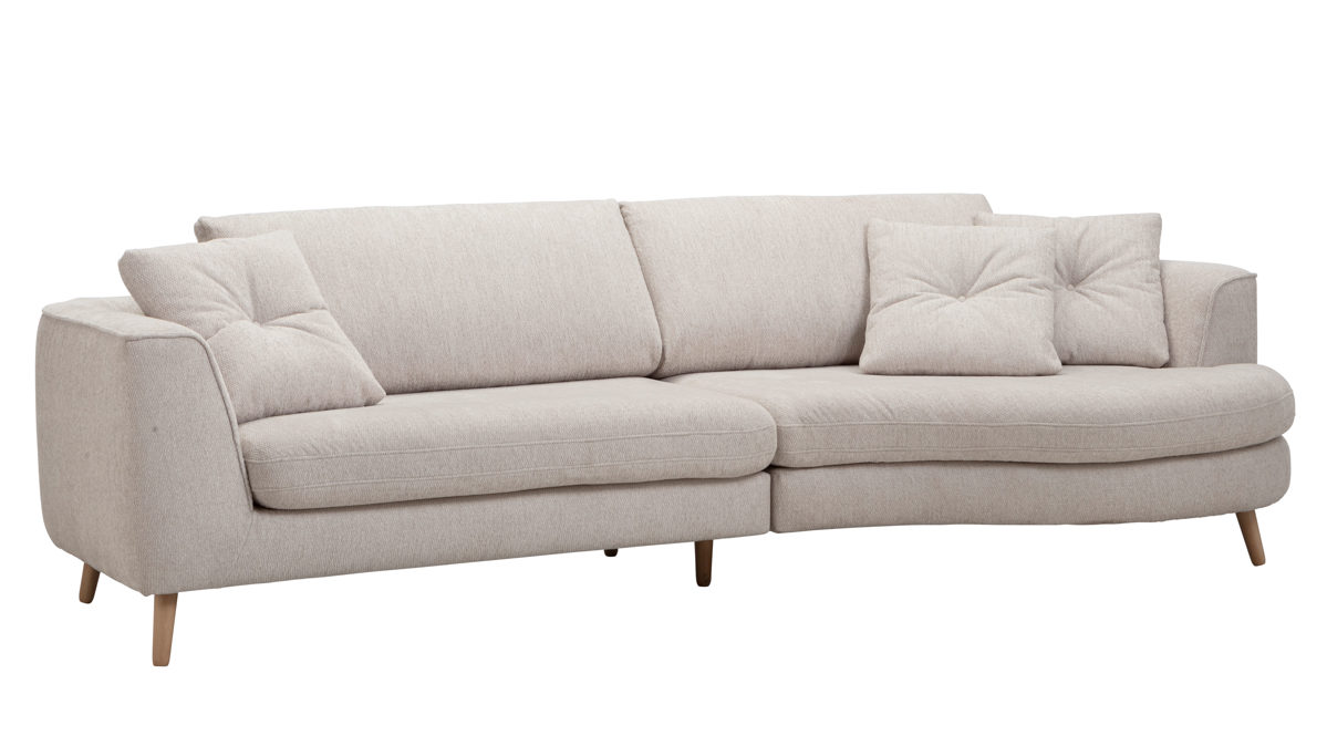 Bigsofa Gutmann factory® aus Stoff in Beige Megasofa XL Carpino naturfarbener Bezug 399.75 - Breite ca. 306 cm