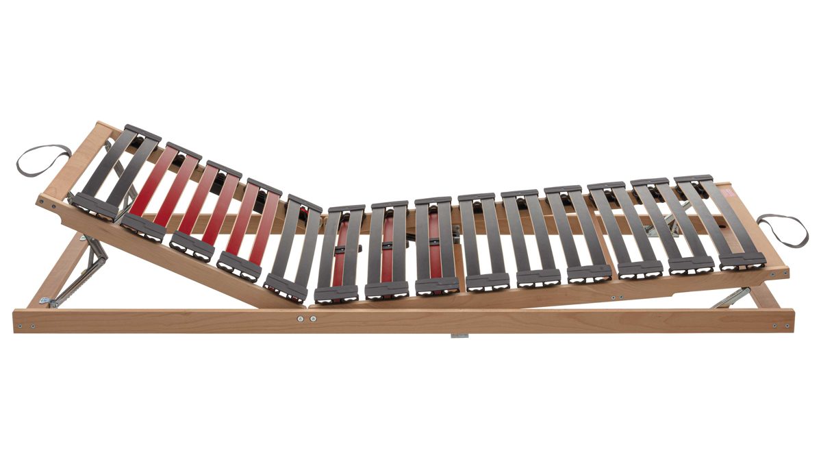 Lattenrost Interliving aus Holz in Holzfarben Interliving Lattenrost Serie1952 manuell mit Hebehilfe – Liegefläche ca. 100 x 200 cm