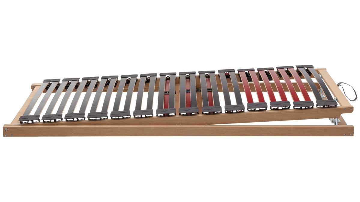 Lattenrost Interliving aus Holz in Holzfarben Interliving Lattenrost Serie 1952 manuelle Verstellung mit Refluxfunktion Reflux-Verstellung – Liegefläche ca. 80 x 200 cm