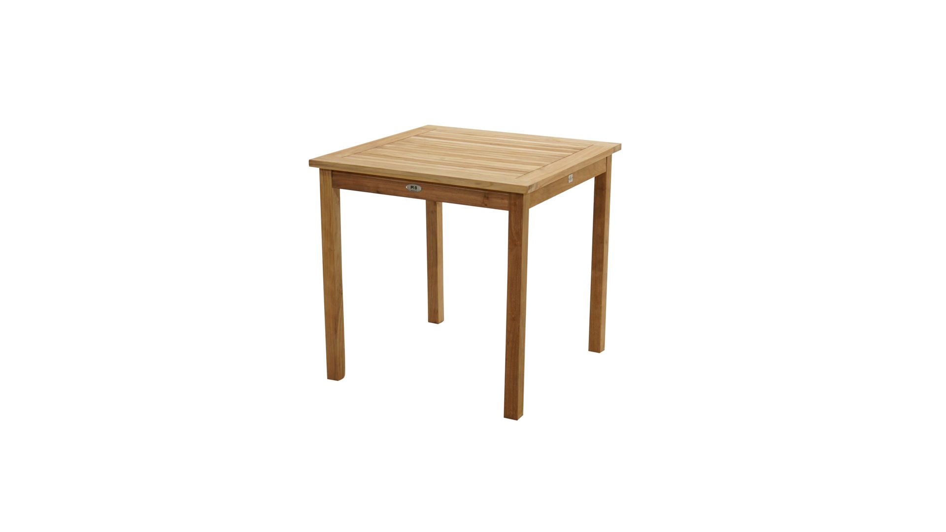 Gartentisch Ploß aus Holz in Holzfarben Ploß® Tisch Memphis bzw. Gartenmöbel ca. 80 x 80 cm - Teakholz