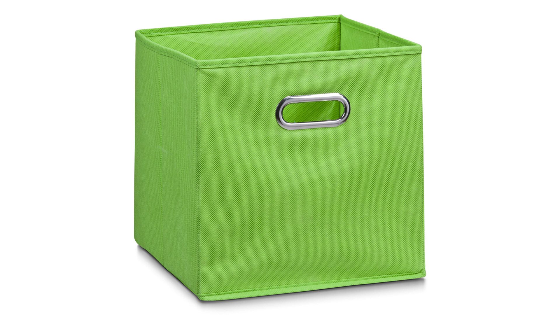 Faltbox Zeller present aus Stoff in Grün Faltbox Lisa grünes Vlies – ca. 28 x 28 cm
