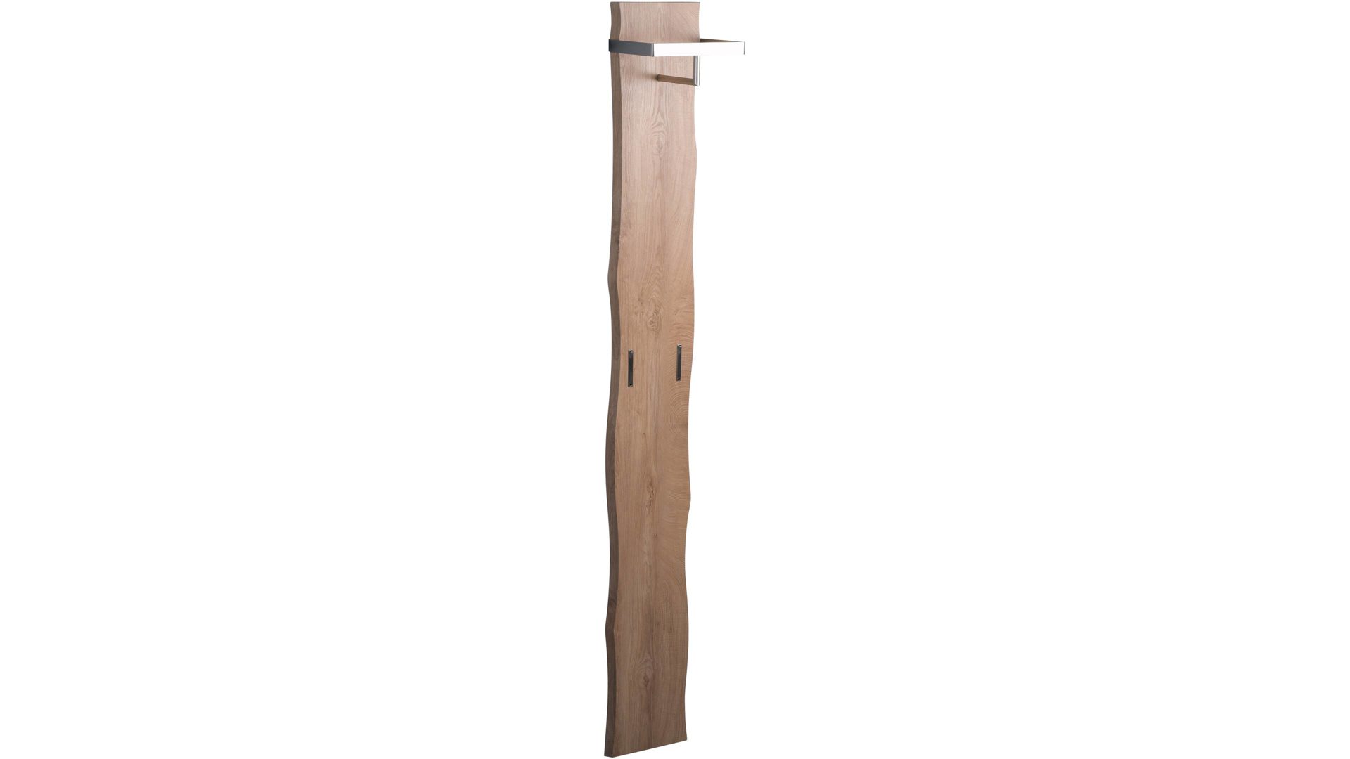 Wandgarderobe M2 kollektion aus Holz in Holzfarben Wandgarderobe als Flurmöbel eichefarbene Kunststoffoberflächen – Höhe ca. 190 cm