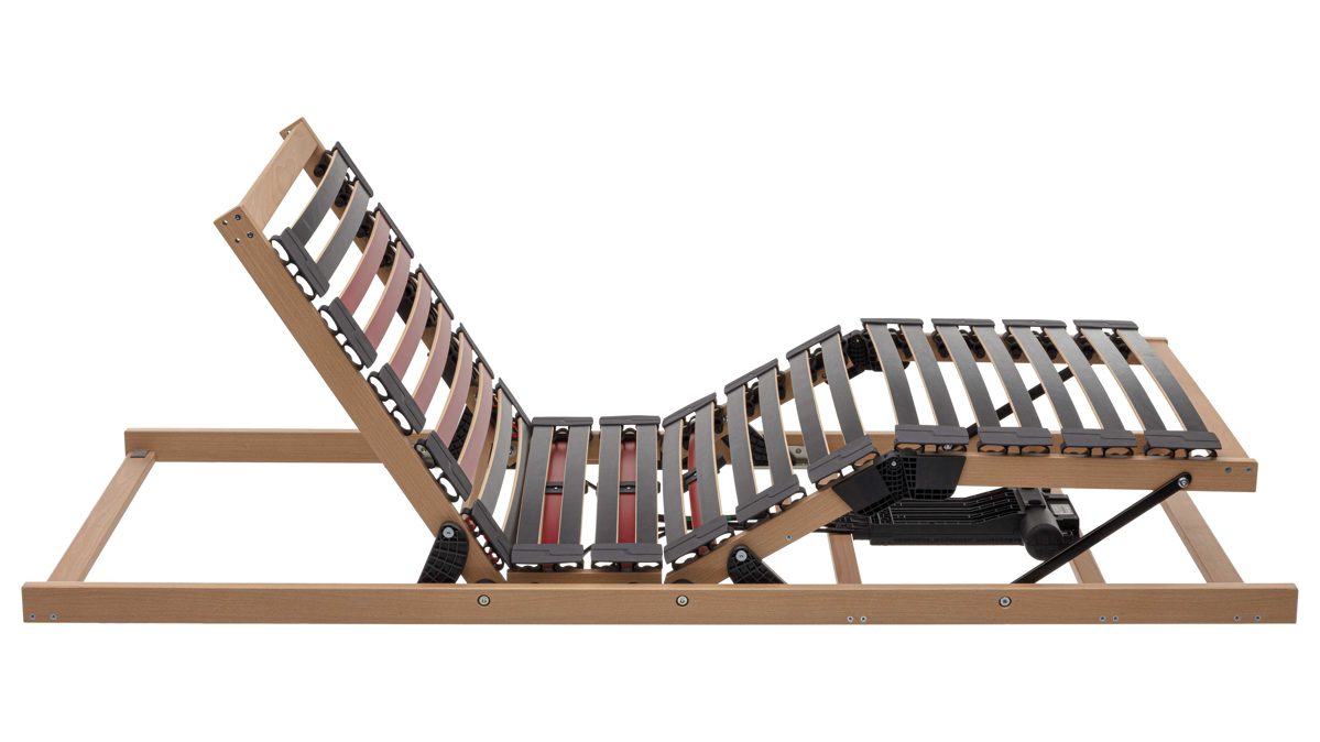 Lattenrost Interliving aus Holz in Holzfarben Interliving Lattenrost Serie 1952 - Smartrahmen mit Funk-Fernbedienung zweifach motorisch mit Funk-Fernbedienung – Liegefläche ca. 140 x 200 cm