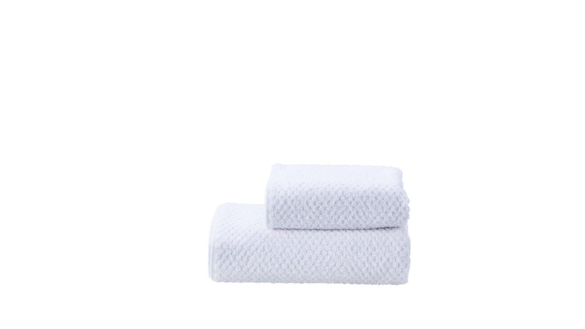 Handtuch-Set Done by karabel home company aus Stoff in Weiß done Handtuch-Set Provence Honeycomb weiße Baumwolle  – zweiteilig