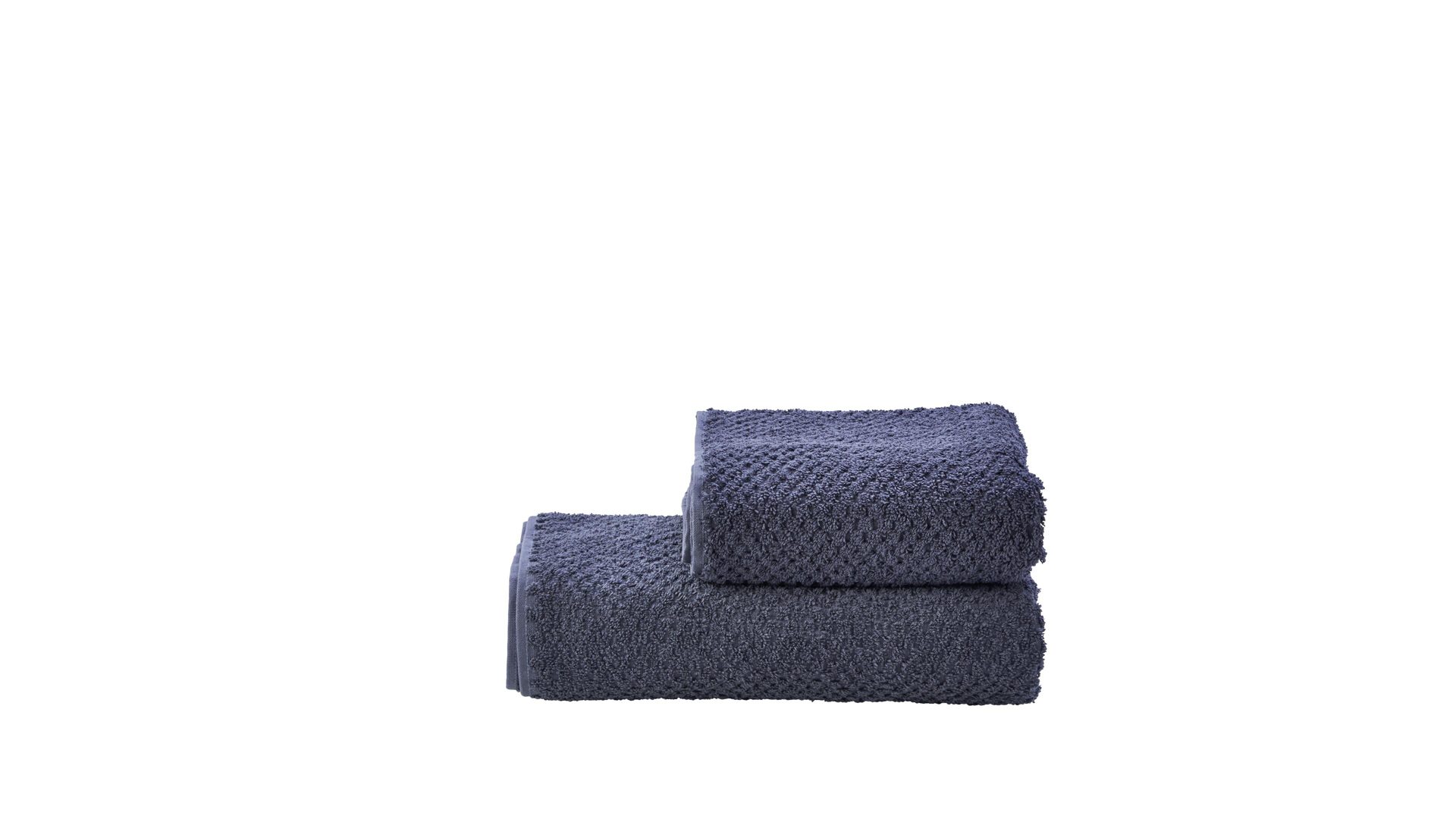 Handtuch-Set Done by karabel home company aus Stoff in Grau done Handtuch-Set Provence Honeycomb - Heimtextilien anthrazitfarbene Baumwolle  – zweiteilig