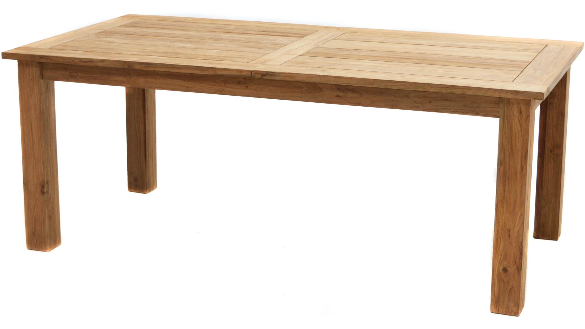 Gartentisch Ploß aus Holz in Holzfarben Ploß® Teakholz-Auszugtisch Idaho als Massivholzmöbel honigfarbenes Old-Teak - ca. 166-210 x 100 cm