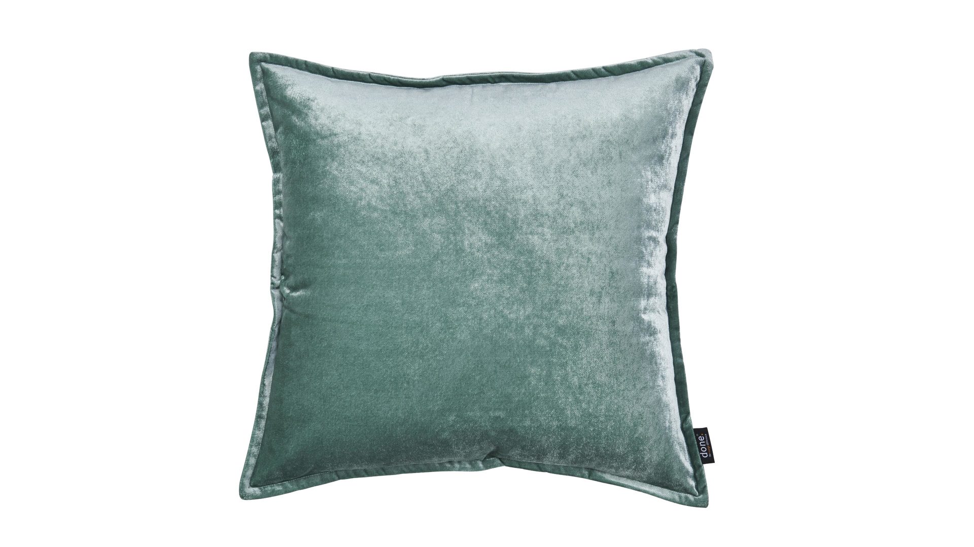 Kissenbezug /-hülle Done.® aus Stoff in Hellblau done.® Kissenhülle Cushion Glam mintgrüner Samt - ca. 65 x 65 cm