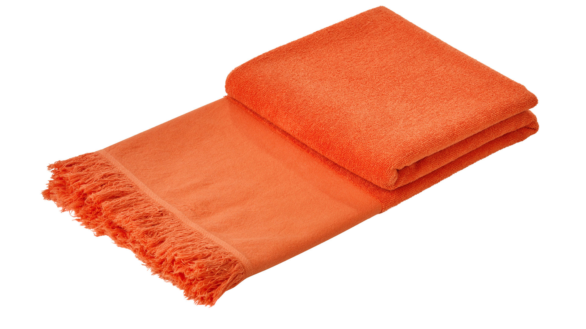 Hamamtuch Done® by karabel home company aus Stoff in Orange DONE® Hamamtuch Caprice korallenfarbene Baumwolle – ca. 95 x 180 cm
