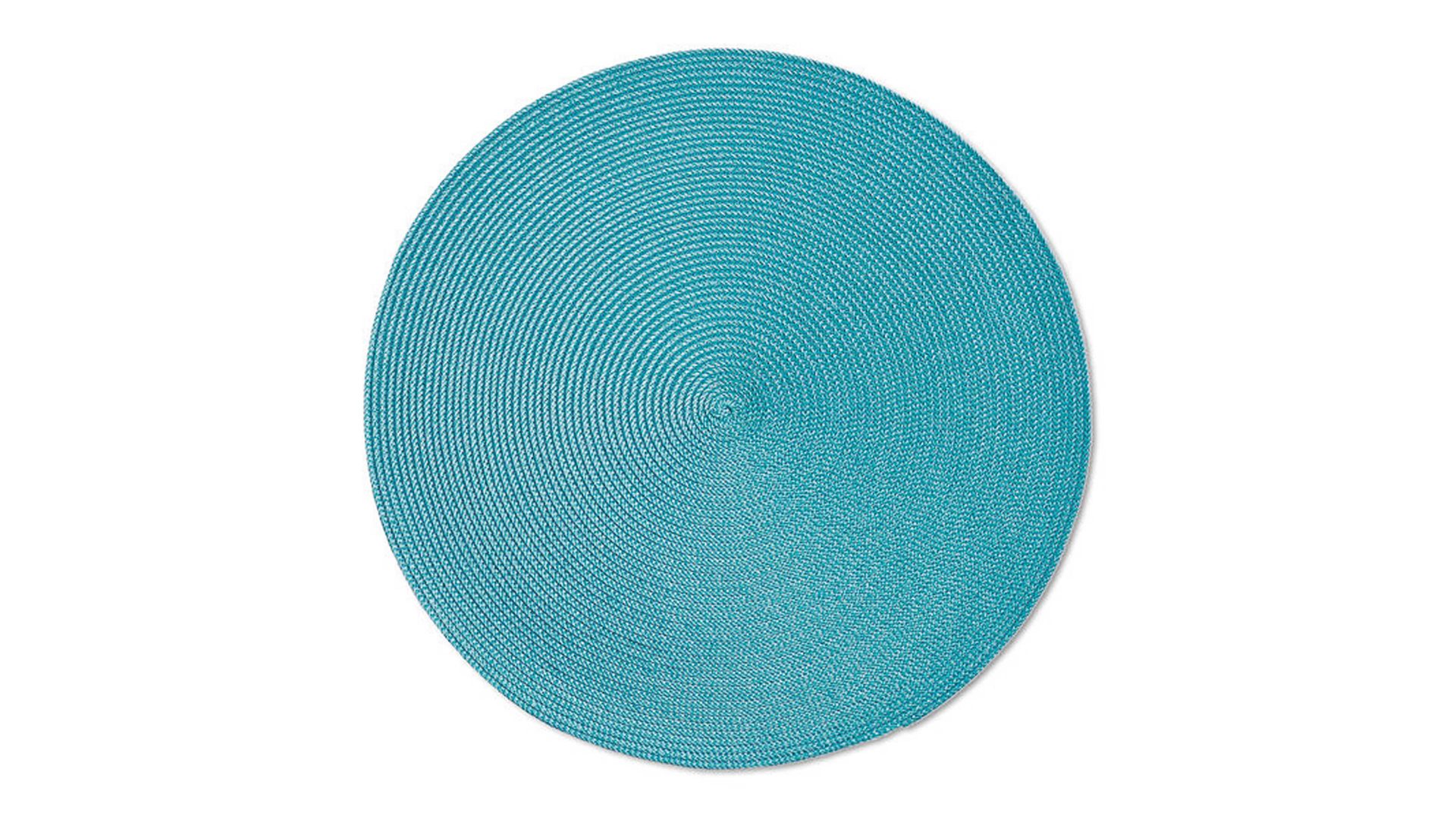 Platzset Zeller present aus Kunstfaser in Petrol zeller PRESENT Platzset Twist petrolfarben – Durchmesser ca. 38 cm