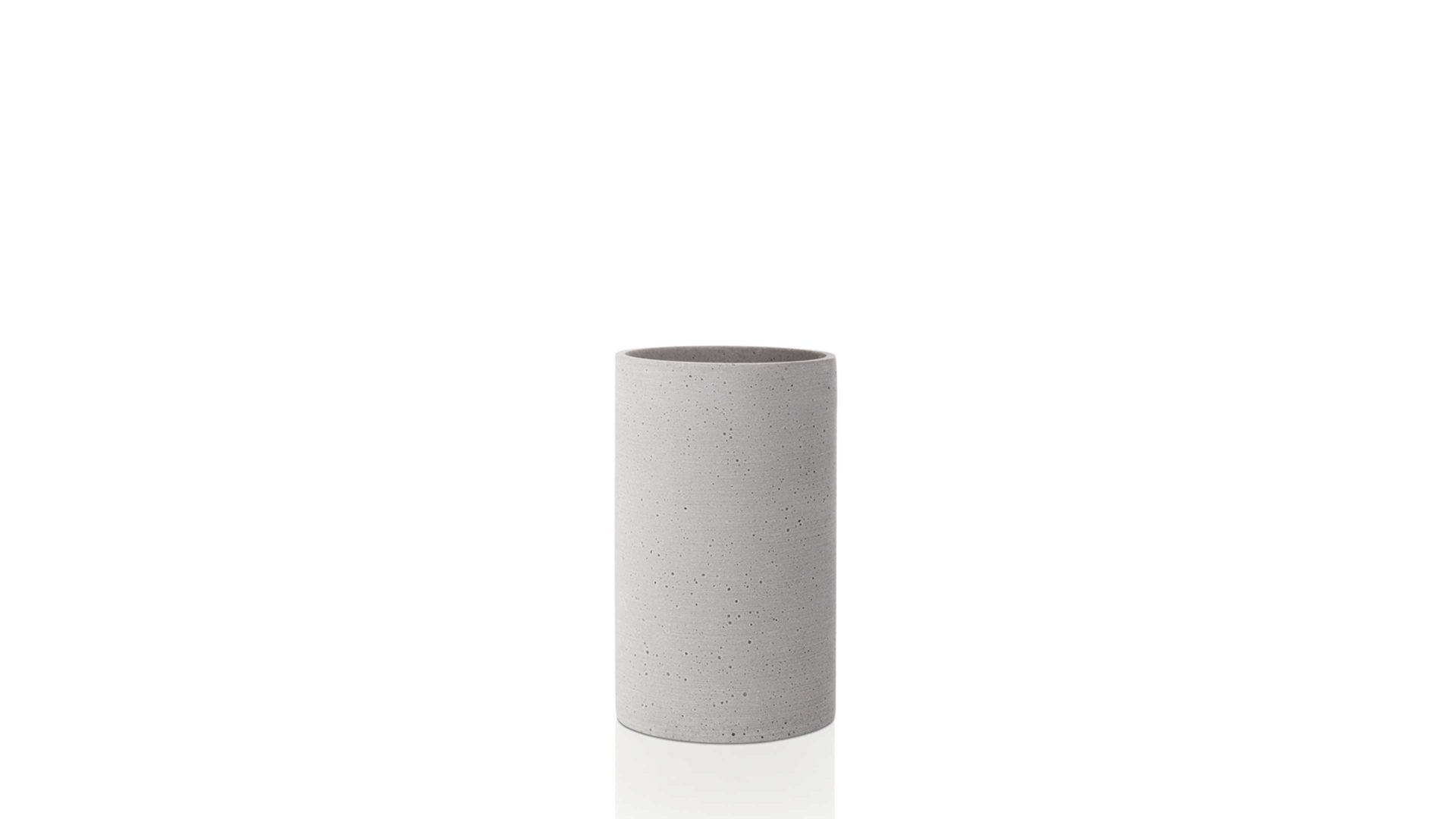 Vase Blomus aus Kunststoff in Hellgrau blomus Vase Coluna betongraues Polyresin – Höhe ca. 20 cm
