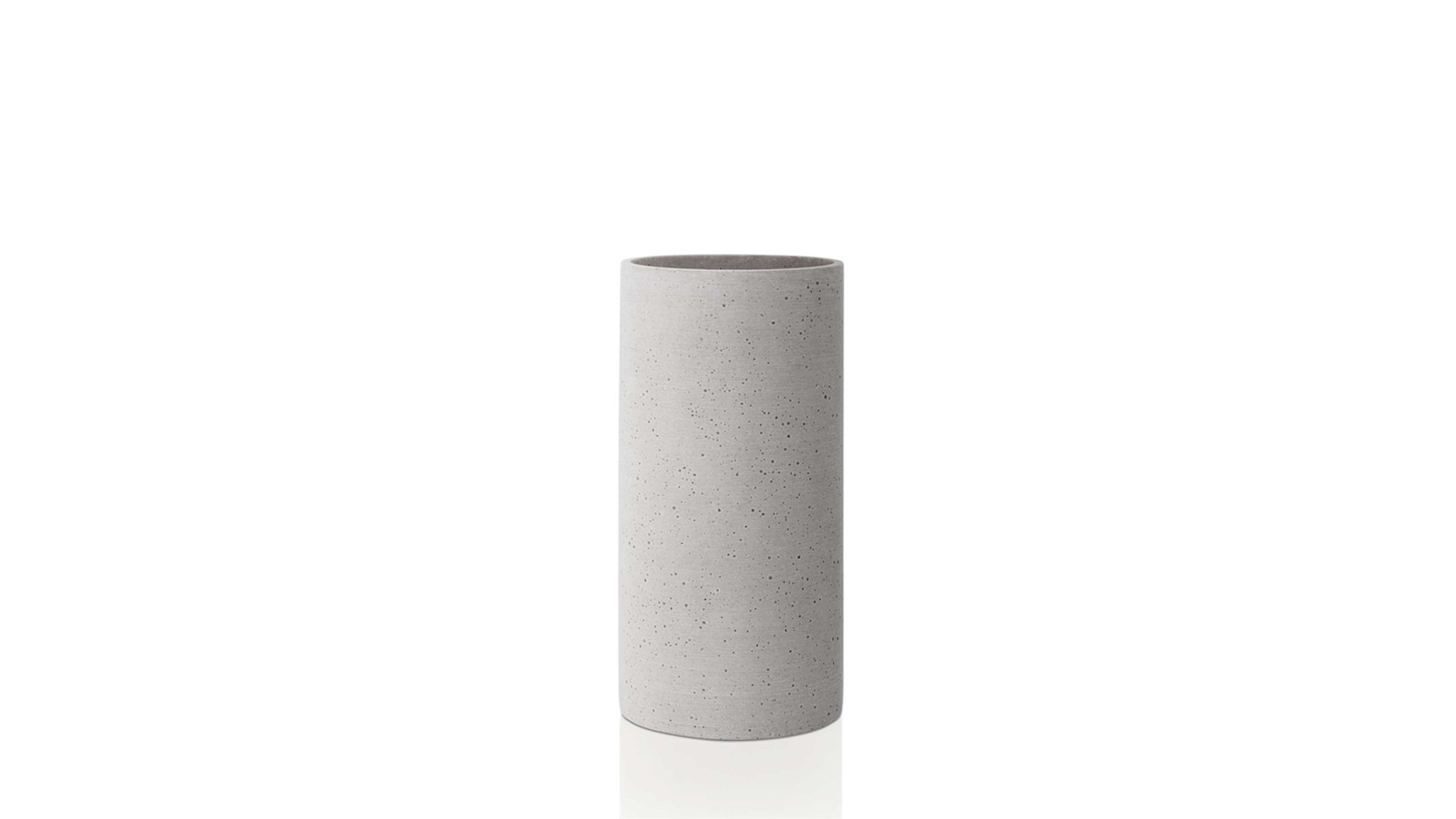 Vase Blomus aus Kunststoff in Hellgrau blomus Vase Coluna betongraues Polyresin – Höhe ca. 24 cm
