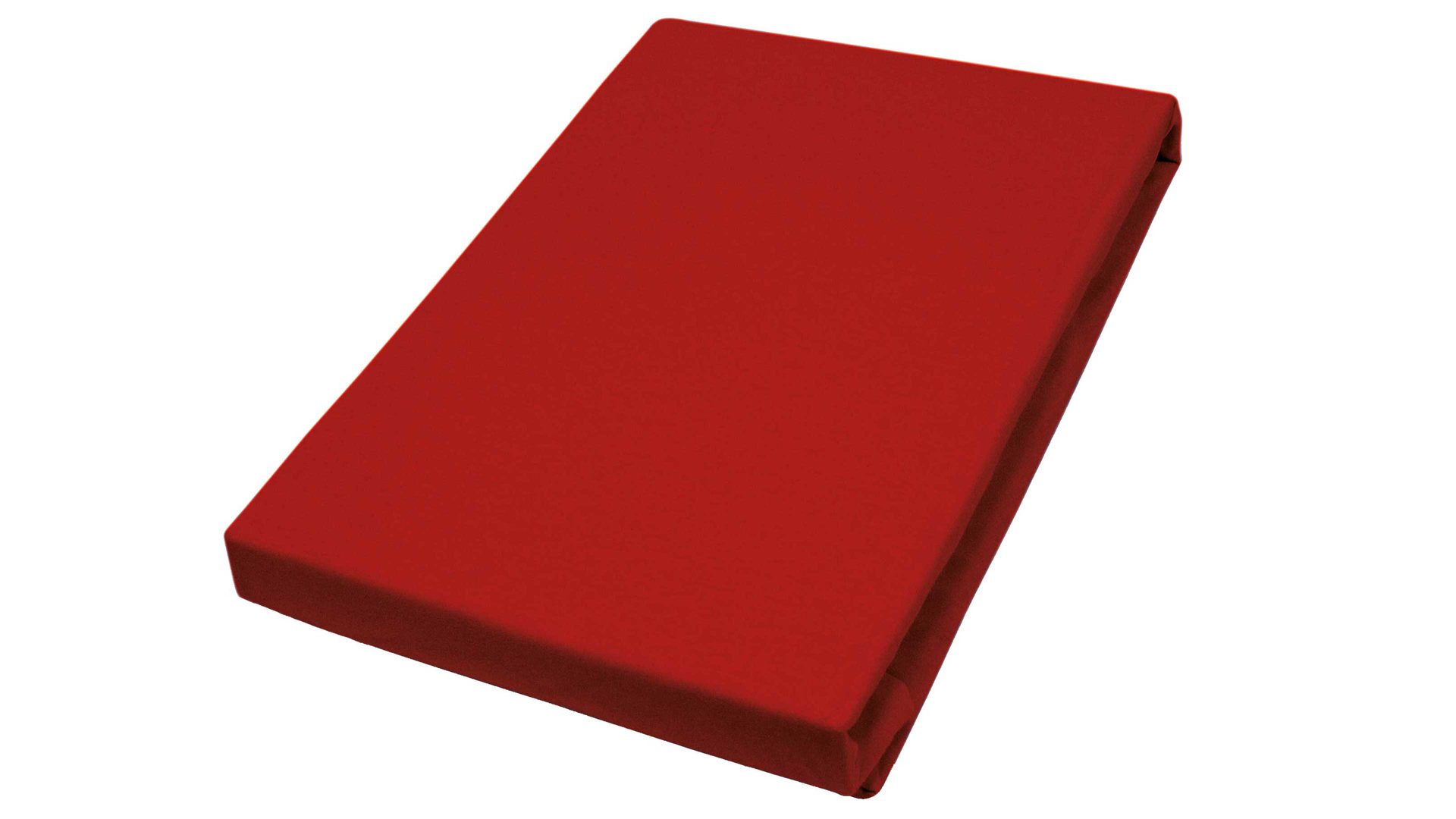 Spannbettlaken H. g. hahn haustextilien® aus Stoff in Rot HAHN Spannbettlaken roter Baumwolljersey - ca. 150 x 200 cm