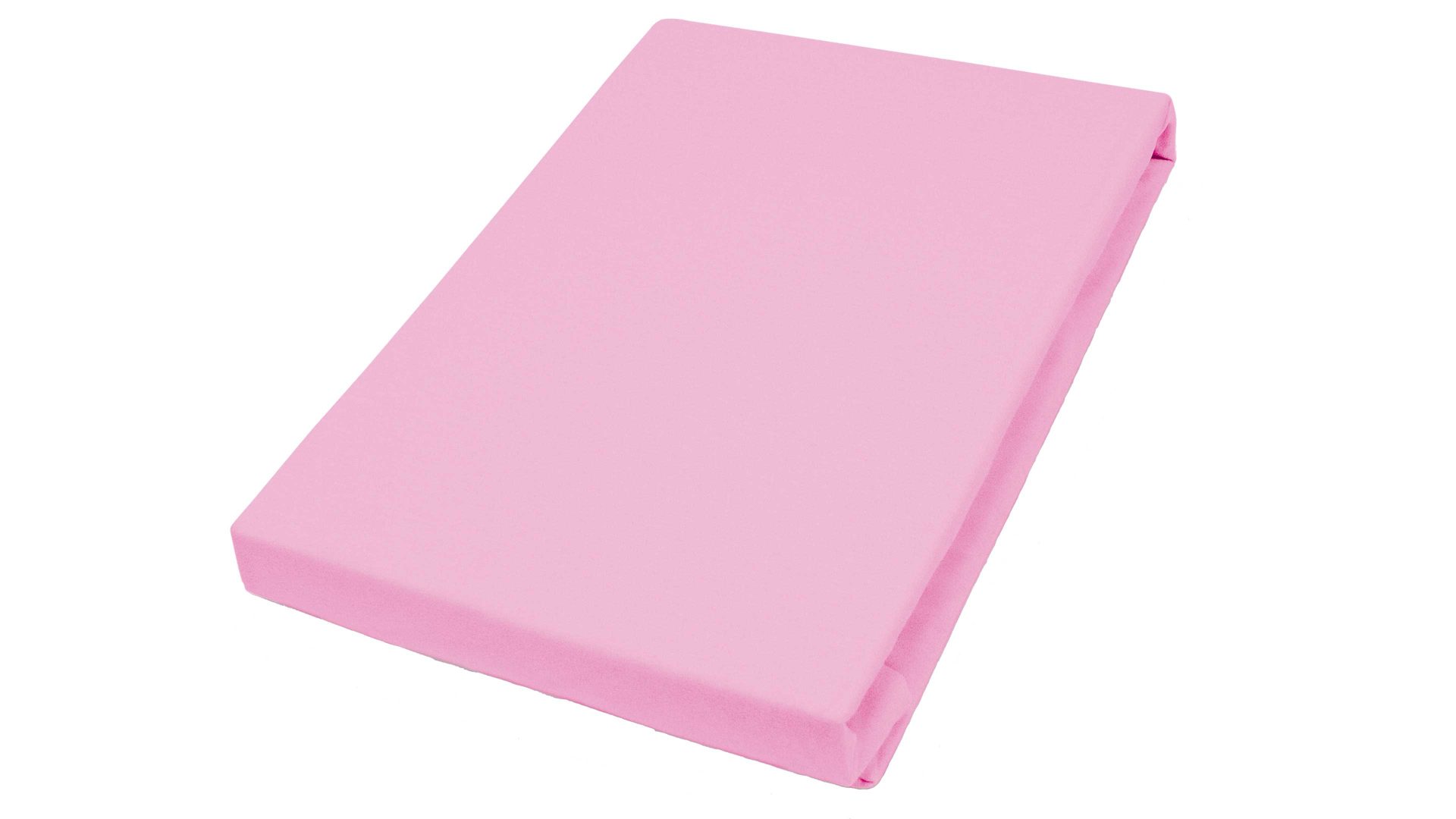 Spannbettlaken H. g. hahn haustextilien® aus Stoff in Pink HAHN Spannbettlaken rosafarbener Baumwolljersey - ca. 100 x 200 cm