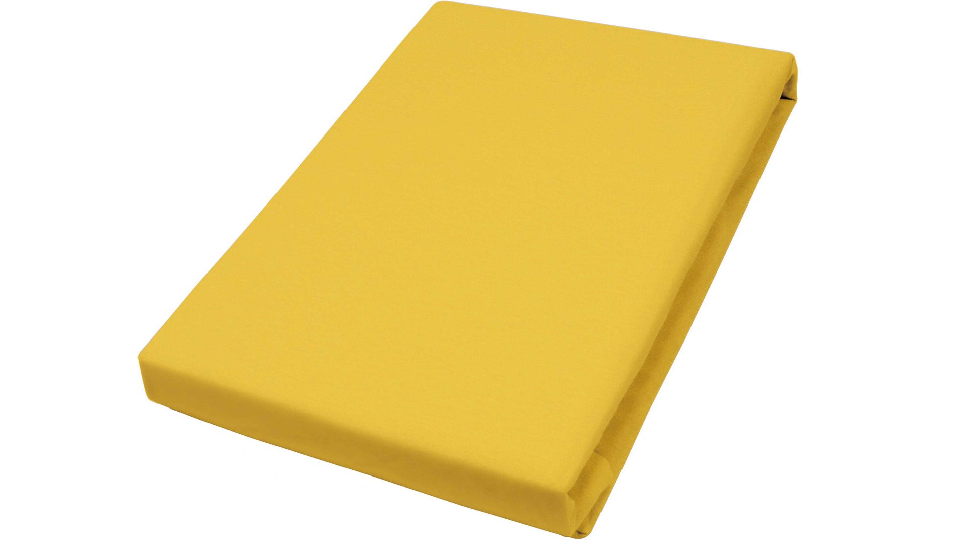 Spannbettlaken H.g. hahn haustextilien aus Stoff in Gelb Spannbettlaken gelber Baumwolljersey - ca. 150 x 200 cm