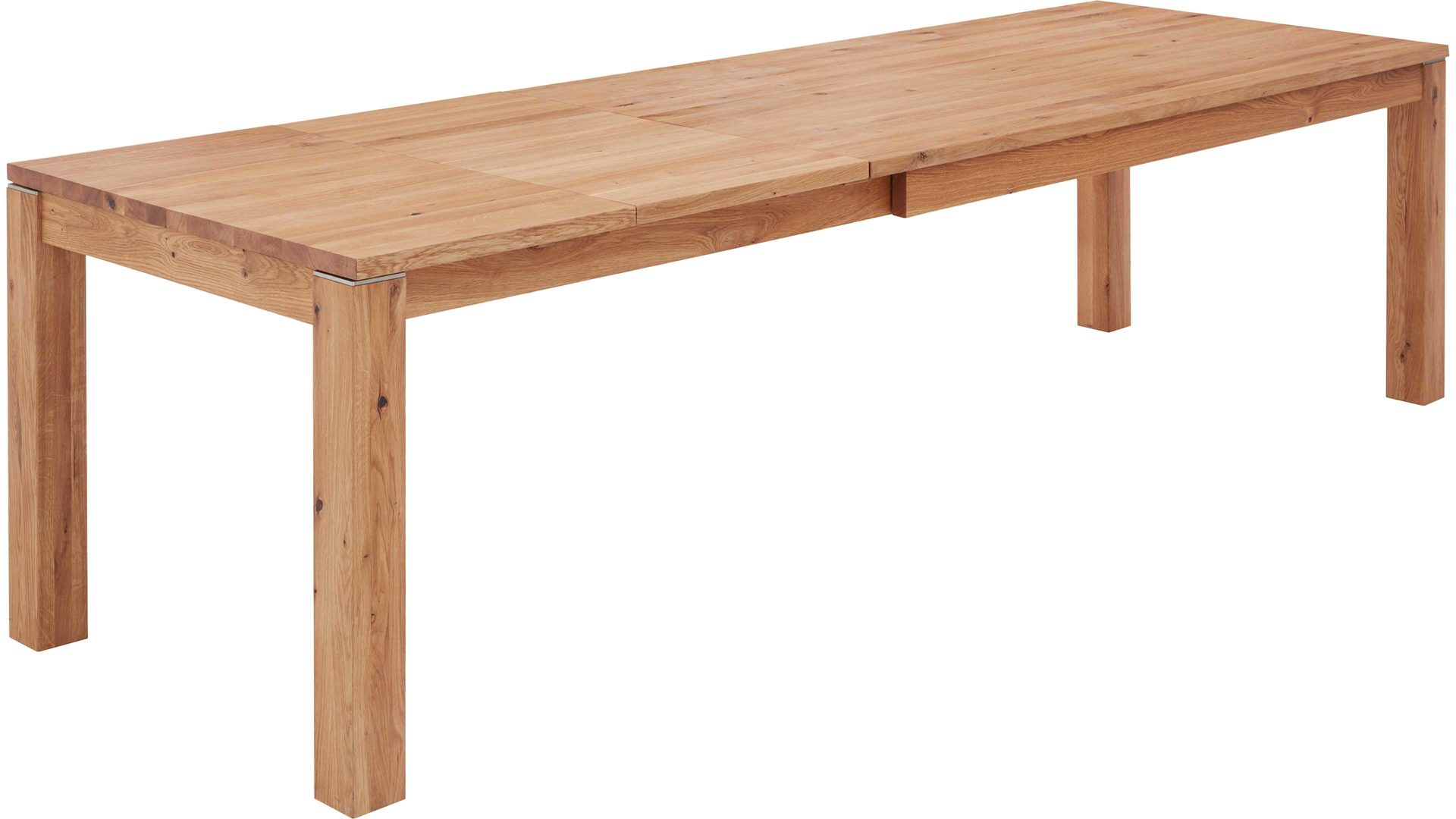 Auszugtisch Dudinger furniture aus Holz in Holzfarben Massivholz-Auszugtisch Ester Wildeiche – ca. 180-280 x 90 cm