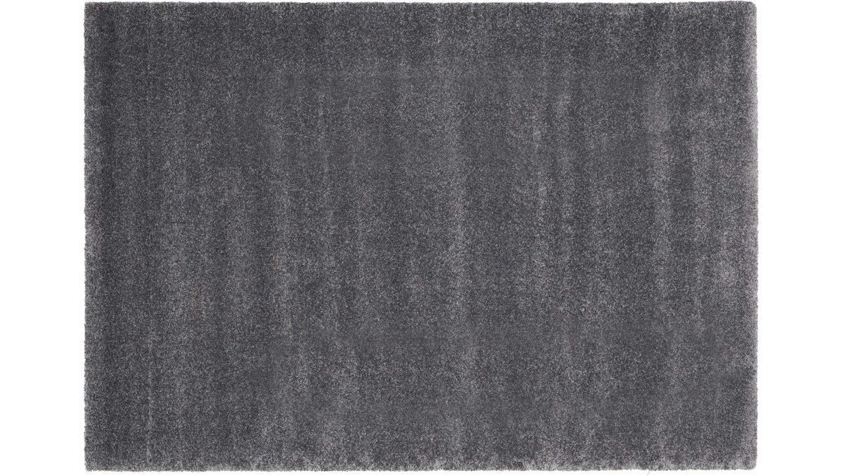 Webteppich Oci aus Kunstfaser in Grau Webteppich Bellevue rundet Ihre Wohnaccessoires ab dunkelgraue Kunstfaser – ca. 65 x 130 cm