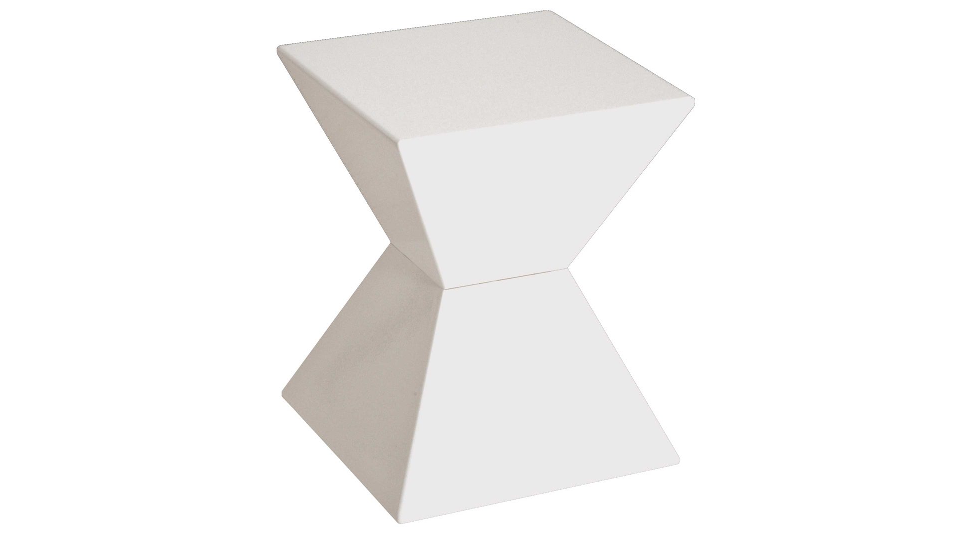 Beistelltisch Haku aus Kunststoff in Weiß Beistelltisch & Hocker als Büromöbel oder Loungemöbel  weißer Kunststoffguß - ca. 35 x 43 x 35 cm