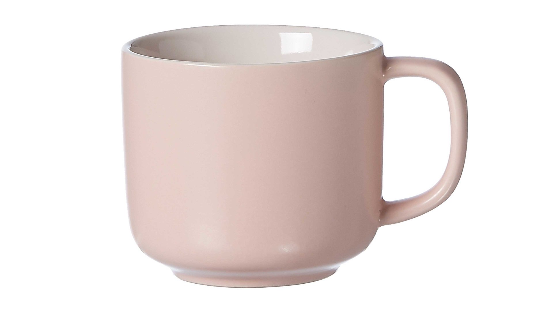 Kaffeetasse Ritzenhoff & breker aus Keramik in Rosa Ritzenhoff & Breker Kaffeetasse Jasper roséfarbenes Steinzeug – Füllmenge ca. 240 ml