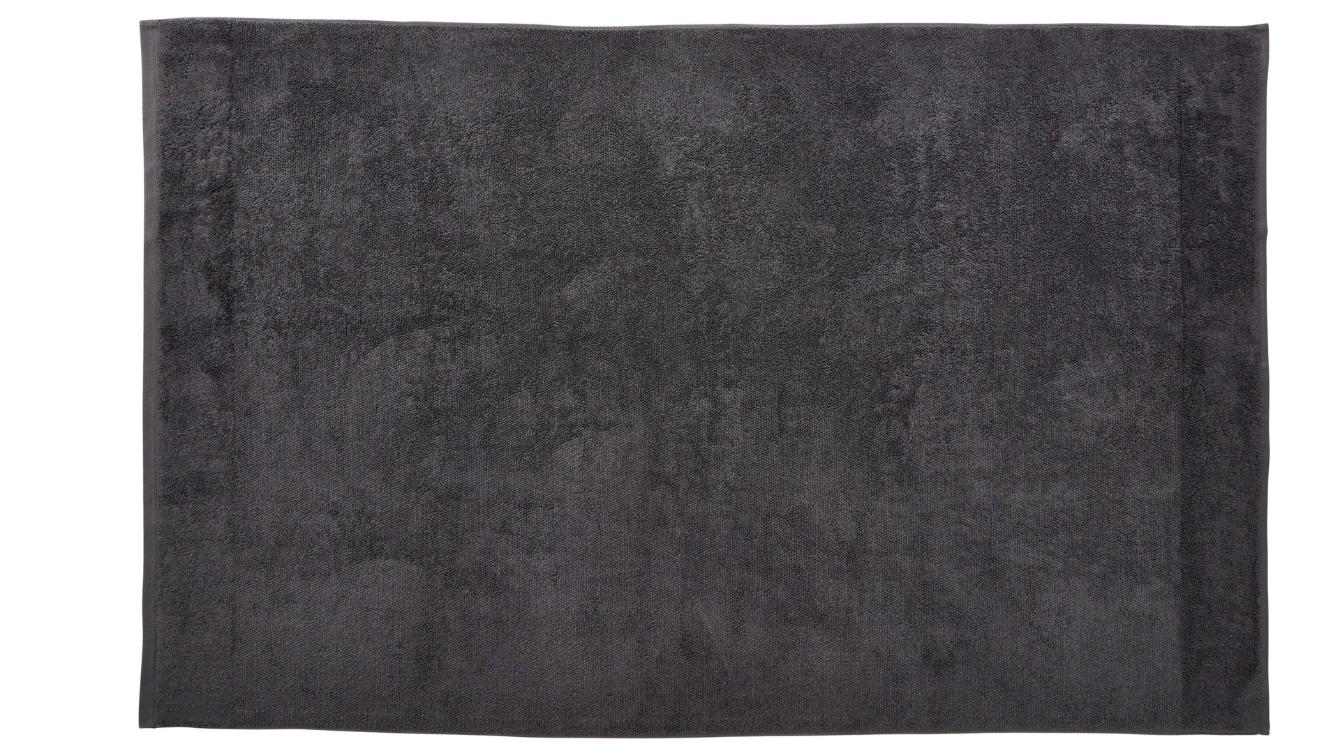Duschhandtuch Interliving aus Naturfaser in Schwarz Interliving Handtuch Serie 9108 - Duschtuch Anthrazit – ca. 100 x 150 cm