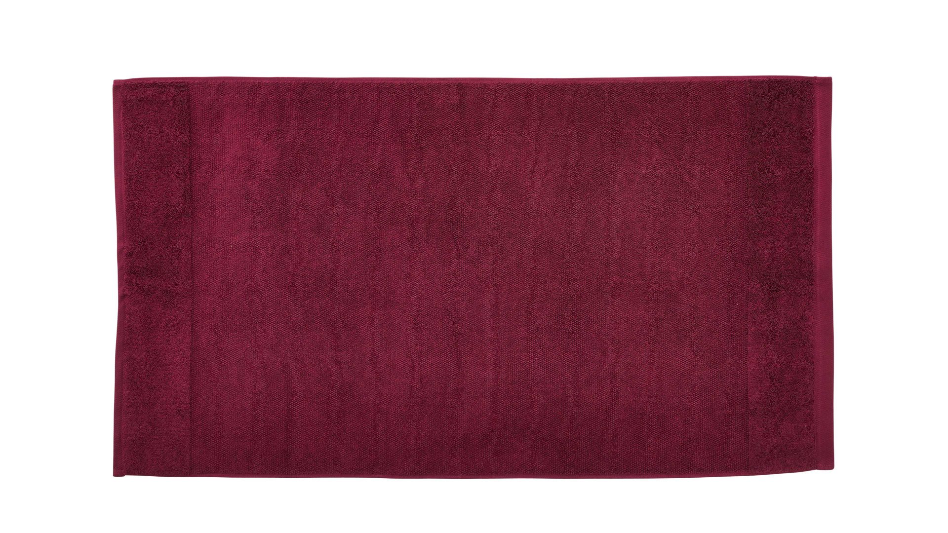 Handtuch Interliving aus Naturfaser in Dunkelrot Interliving Handtuch Serie 9108 - Handtuch Beere – ca. 60 x 110 cm