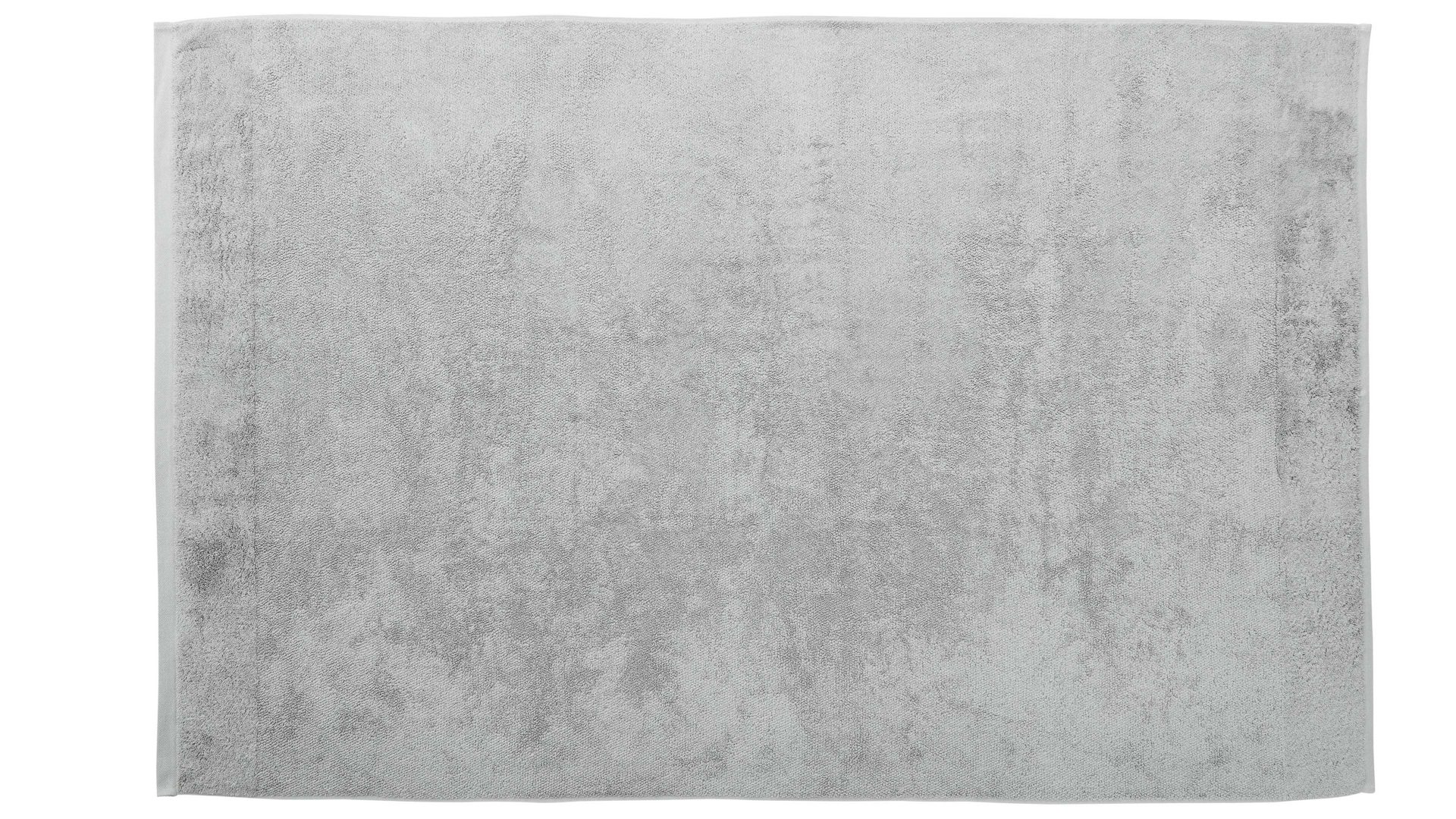 Duschhandtuch Interliving aus Naturfaser in Grau Interliving Handtuch Serie 9108 - Duschtuch Silber – ca. 100 x 150 cm