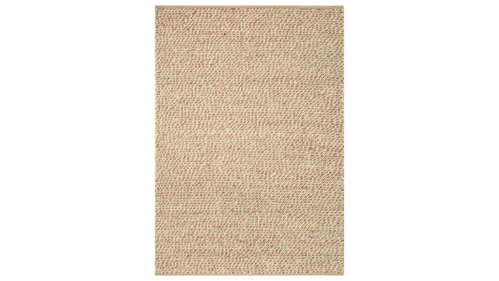 Handwebteppich Interliving aus Naturfaser in Pastell Interliving Teppich Serie B-8001 Rosè – ca. 65 x 130 cm