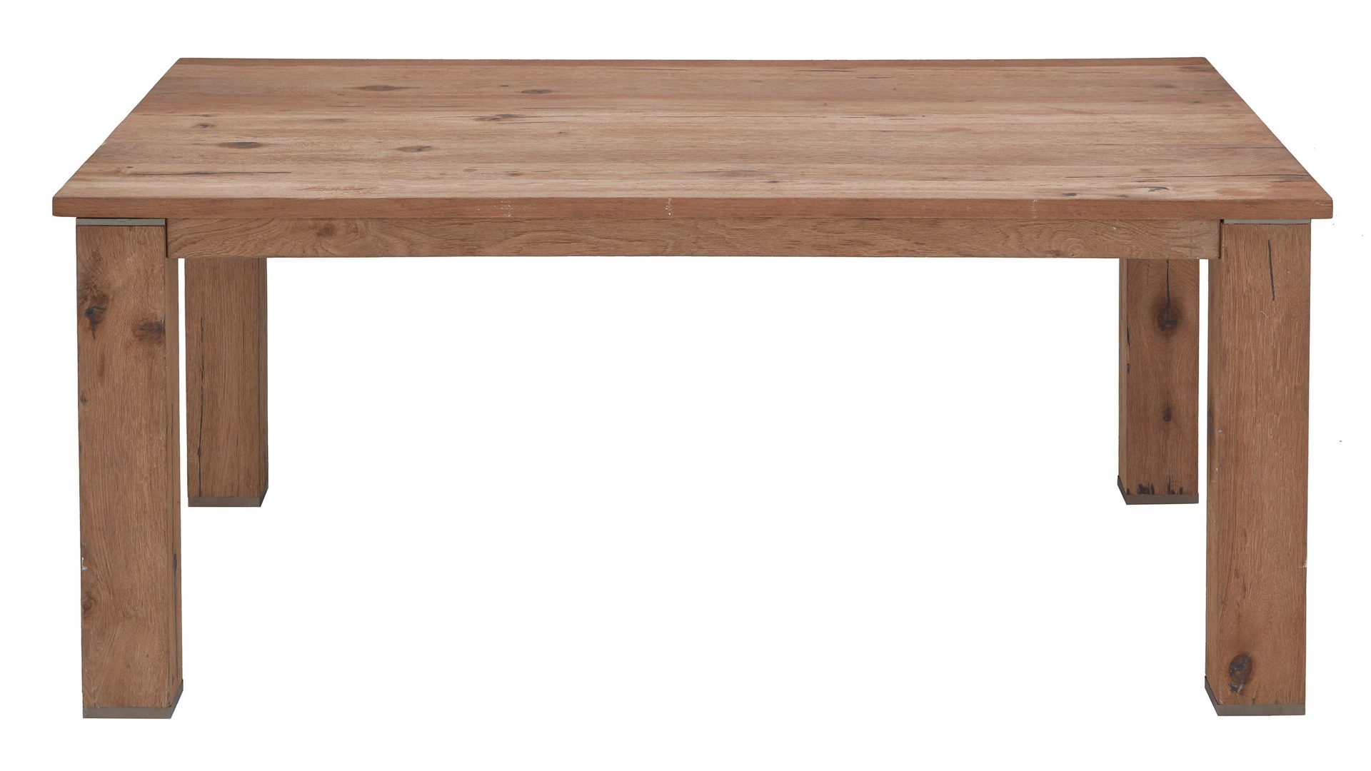 Auszugtisch Habufa aus Holz in Holzfarben HABUFA Auszugtisch Canova railwaybraunes Eichefurnier & Metall – ca. 100-240 x 100 cm