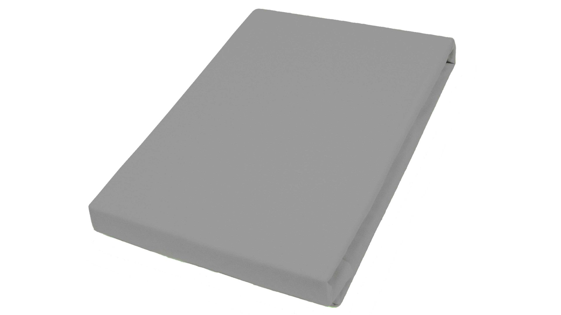 Spannbettlaken H. g. hahn haustextilien® aus Stoff in Grau HAHN Spannbettlaken für Wasser- und Boxspringmatratzen kieselfarbener Baumwolljersey - ca. 100 x 200 cm