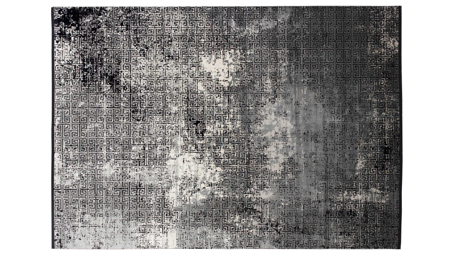 Handwebteppich Interliving aus Mischgewebe in Schwarz Interliving Teppich Serie L-8620 Mischgewebe - ca. 240 x 340 cm