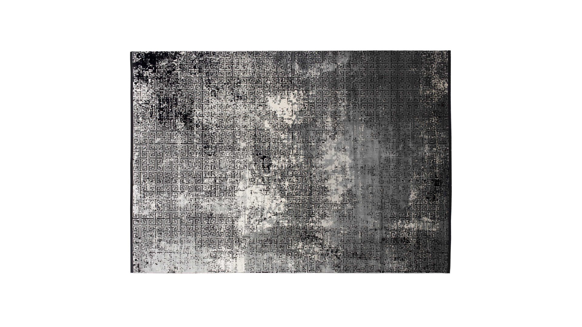 Handwebteppich Interliving aus Mischgewebe in Schwarz Interliving Teppich Serie L-8620 Mischgewebe - ca. 80 x 150 cm