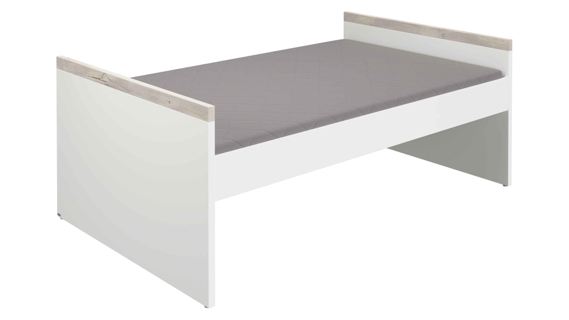 Bettgestell Paidi aus Holz in Weiß PAIDI Kira – Kojenbettgestell Eiche Nautik & Kreideweiß - Liegefläche ca. 120 x 200 cm
