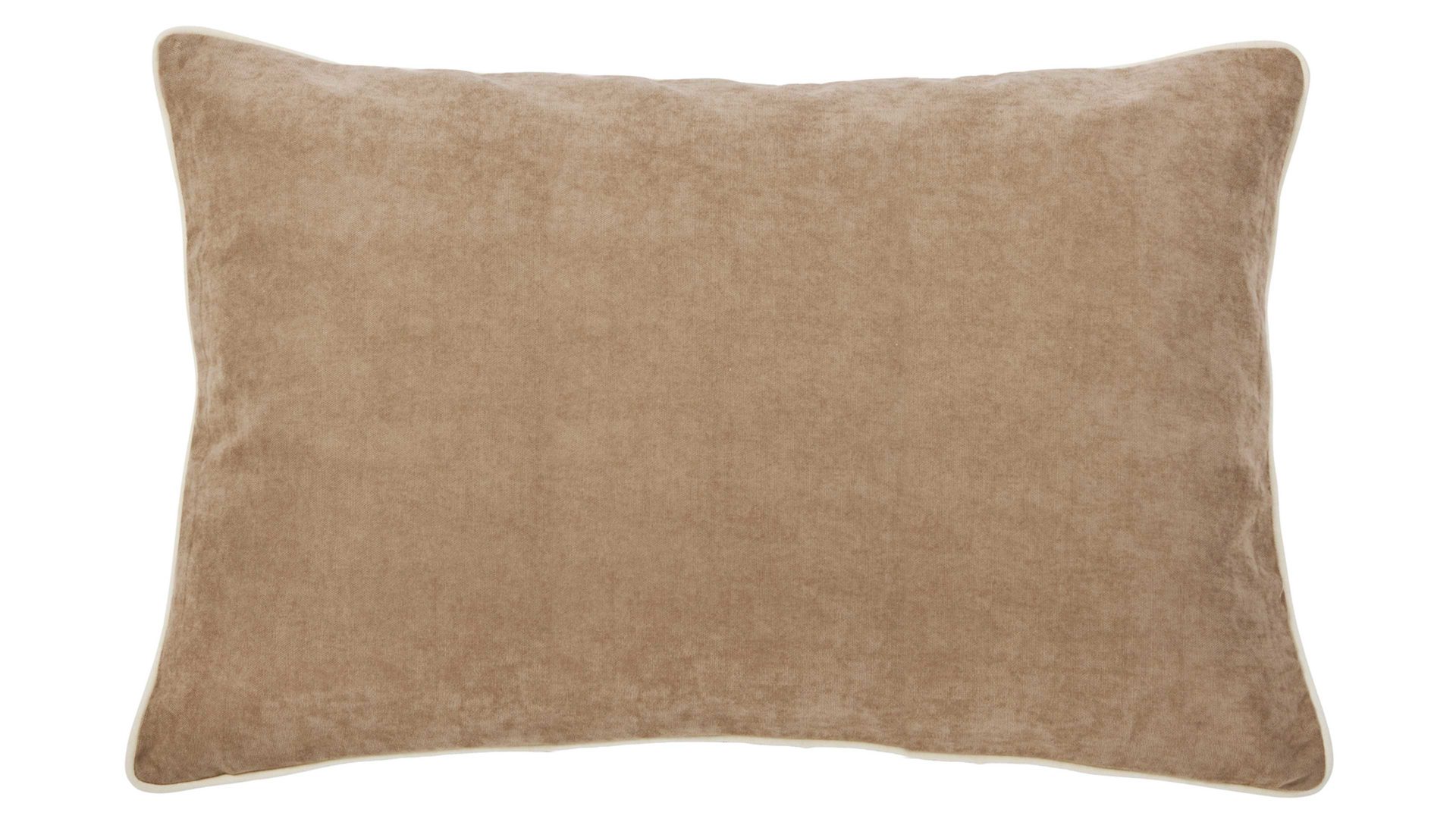 Kissenbezug /-hülle Done.® aus Kunstfaser in Braun done.® Kissenhülle Cushion Joy taupefarbener Veloursbezug - ca. 40 x 60 cm