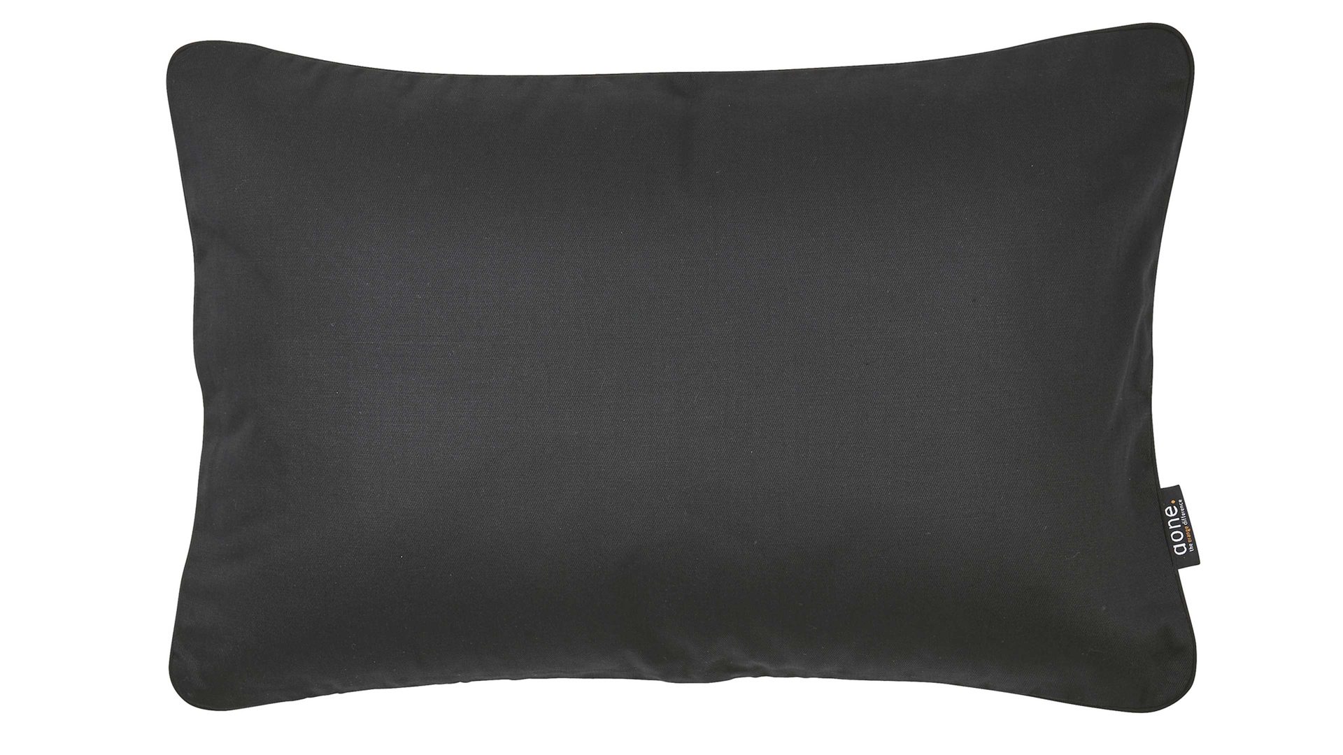 Kissenbezug /-hülle Done.® aus Baumwolle in Schwarz done.® Kissenhülle Cushion Uni schwarzer Panamabezug - ca. 40 x 60 cm