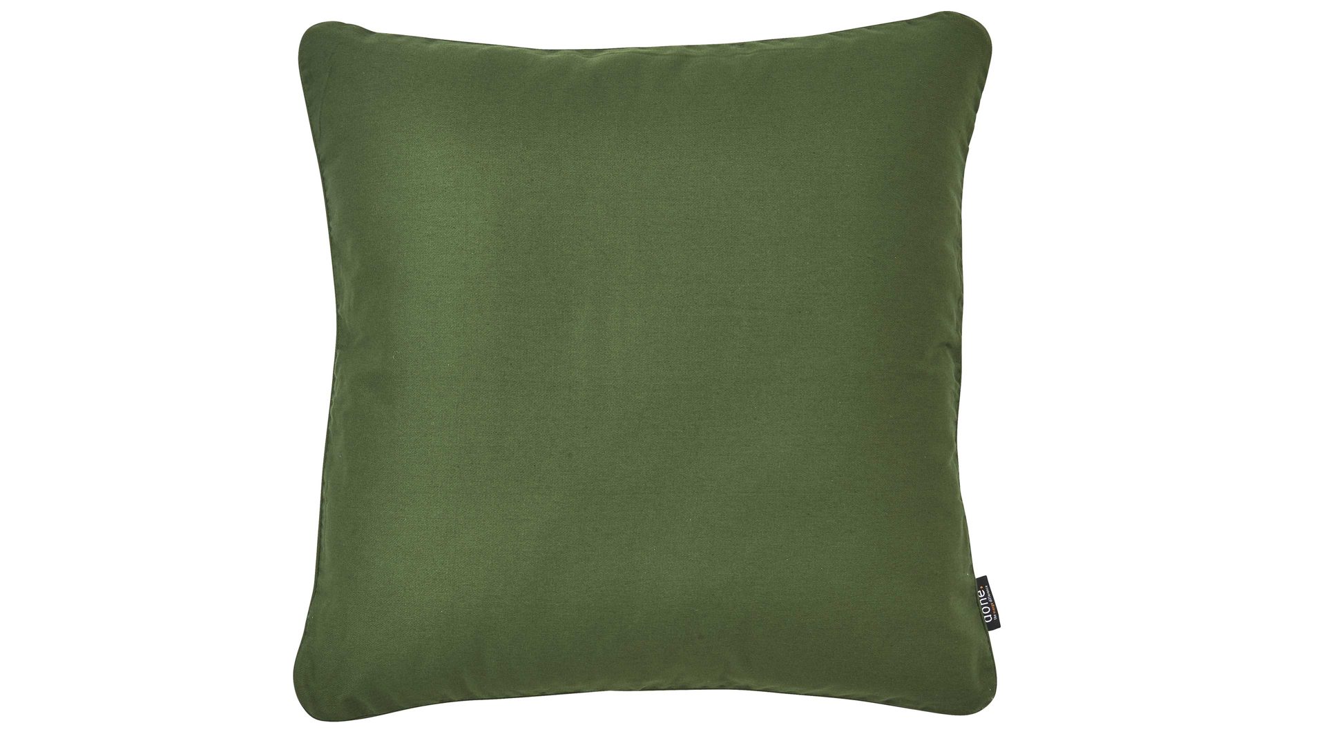 Kissenbezug /-hülle Done.® aus Baumwolle in Dunkelgrün done.® Kissenhülle Cushion Uni khakifarbener Panamabezug - ca. 45 x 45 cm