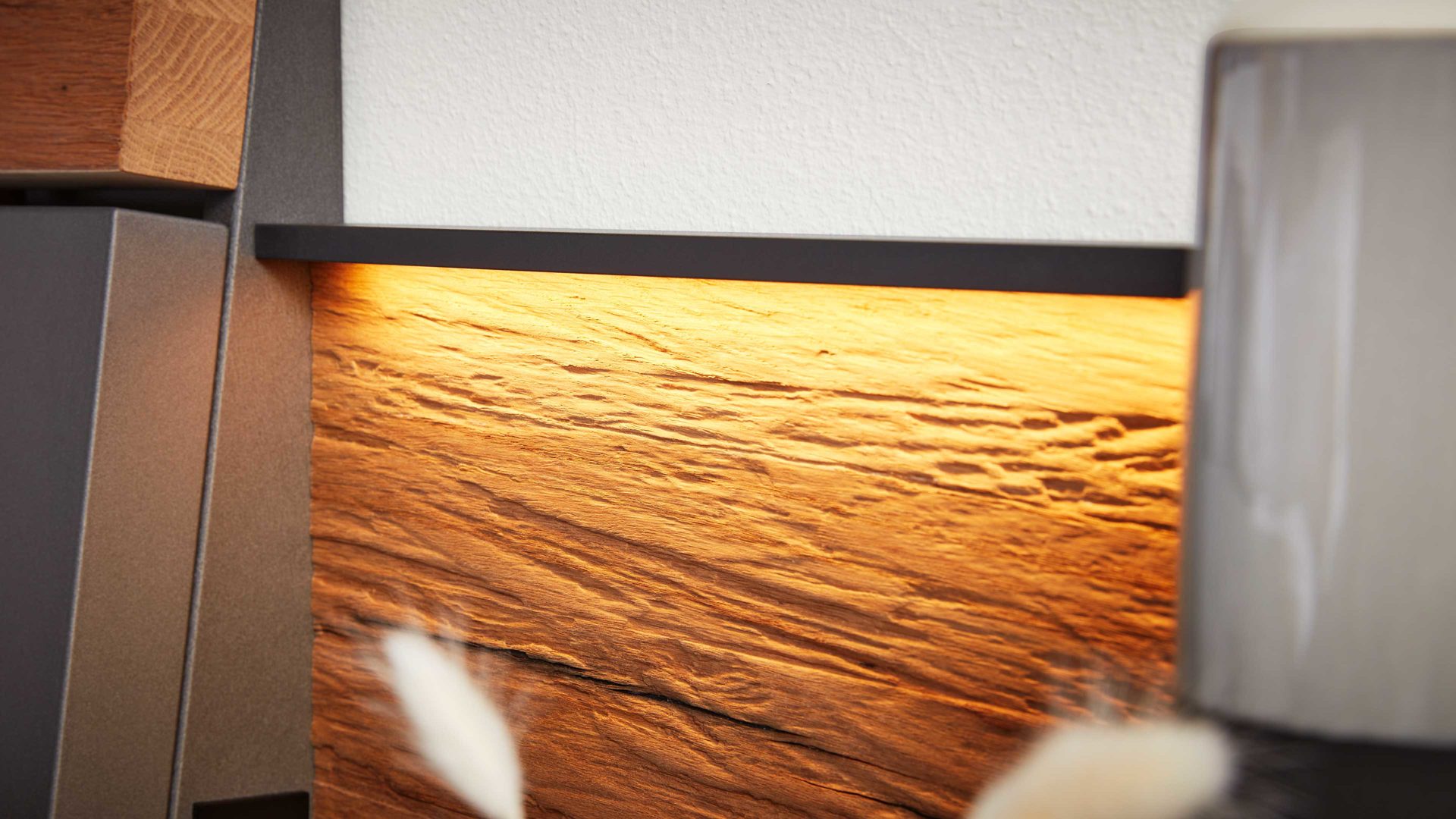 LED-Beleuchtung Interliving aus Kunststoff in Weiß Interliving Schlafzimmer Serie 1025 – Paneel-Beleuchtung 530923 3,2 Watt