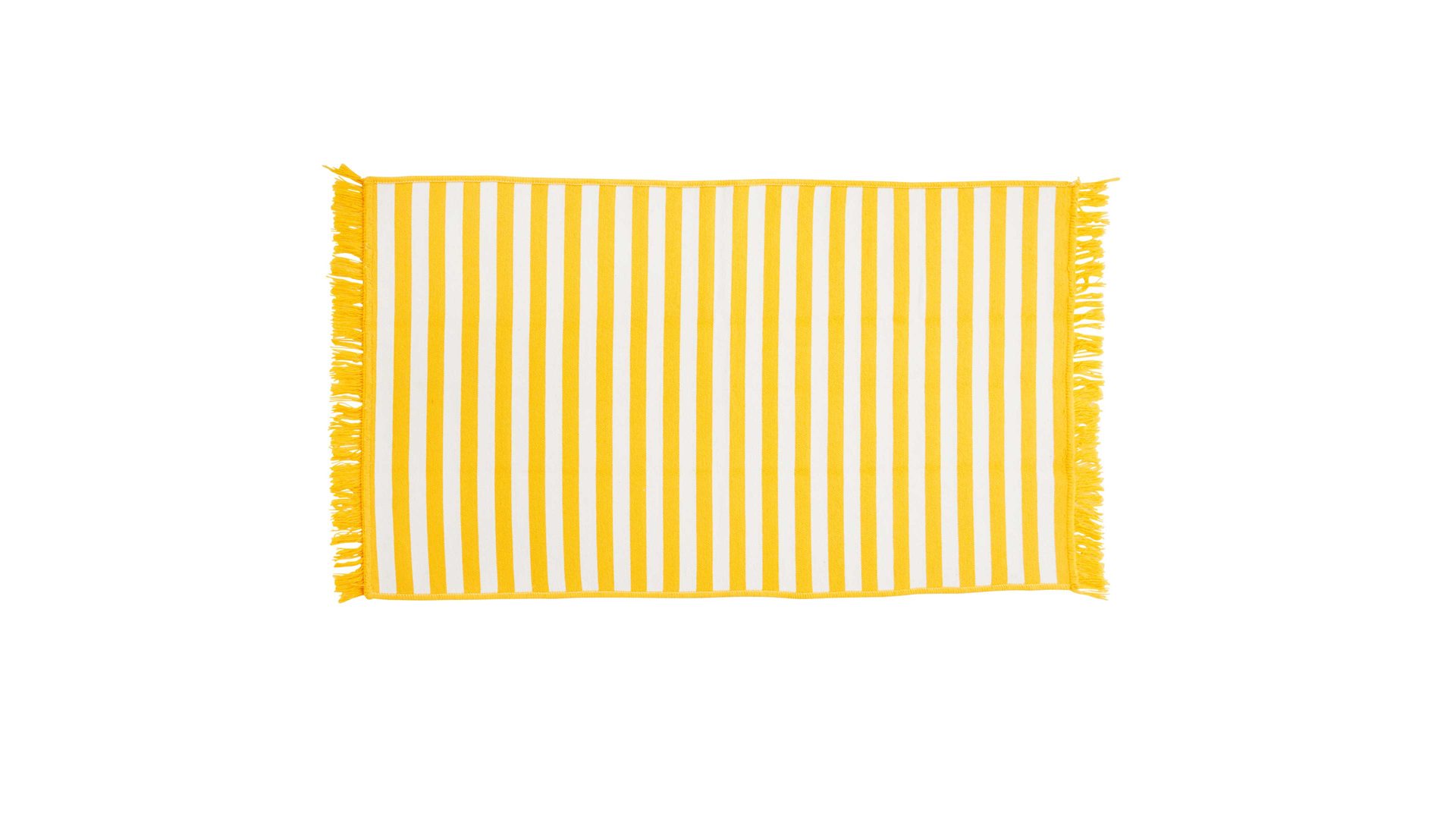 Outdoor-Teppich Done.® aus Kunstfaser in Gelb done.® Outdoor-Teppich Lemon & Weiß - ca. 80 x 120 cm