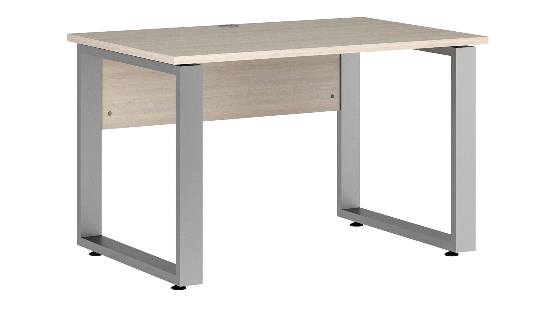 Schreibtisch Maja möbel aus Holz in Holzfarben MAJA MÖBEL Büroprogramm Homebase - Schreibtisch Scandic Wood & Aluminium - ca. 120 x 80 cm