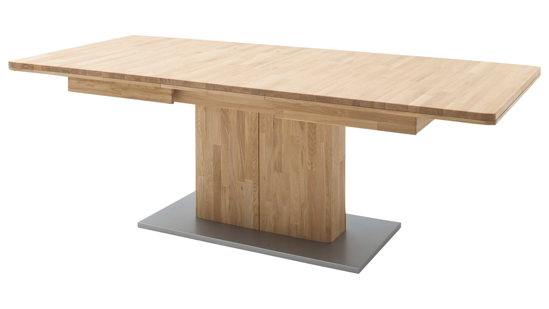 Auszugtisch Mca furniture aus Holz in Holzfarben Auszugtisch Ravello biancofarbene Balkeneiche – ca. 180-230 x 90 cm