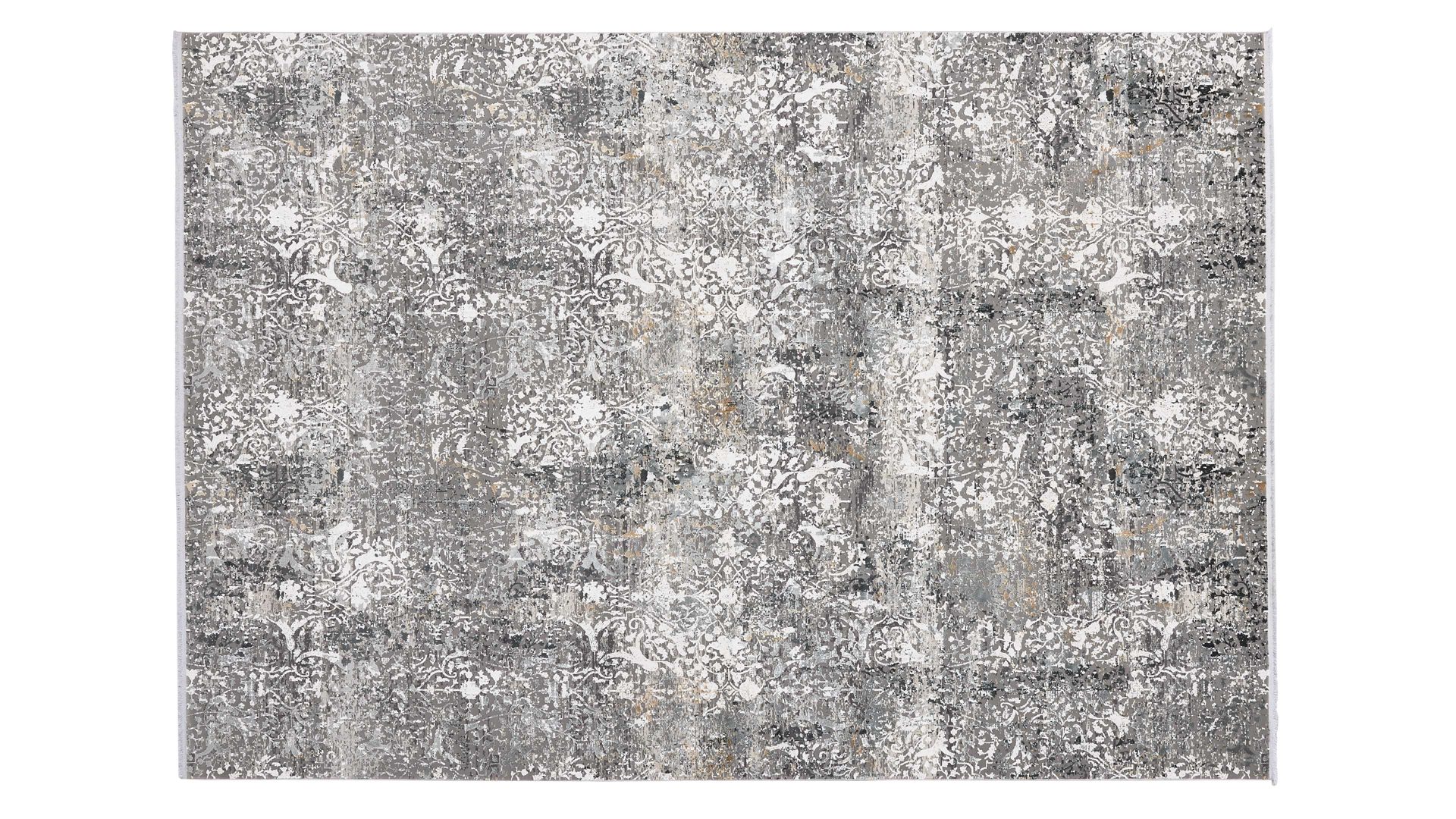 Webteppich Interliving aus Mischgewebe in Grau Interliving Teppich Serie L-8700 Grau-Mix – ca. 67 x 130 cm