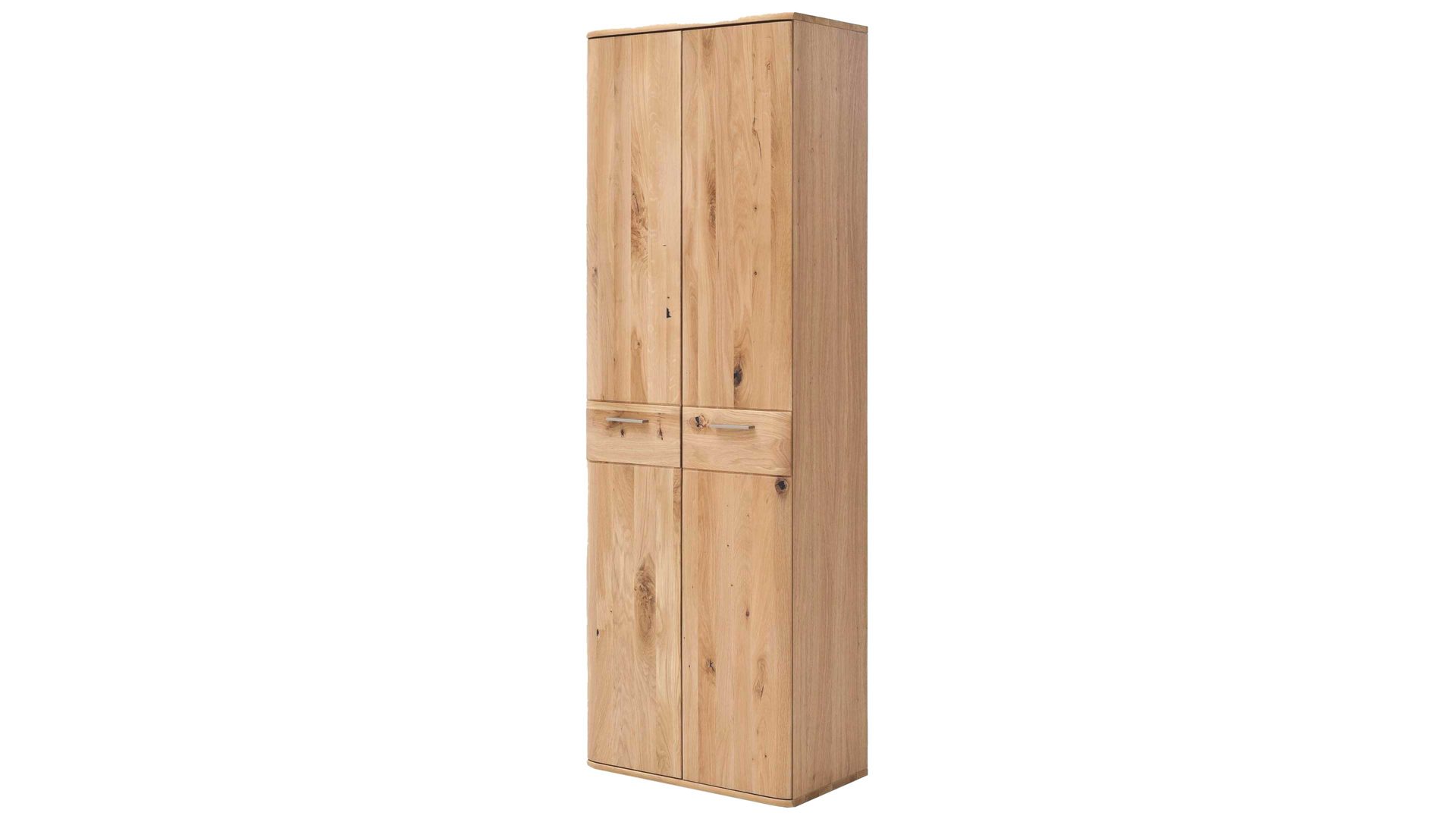 Garderobenschrank Mca furniture aus Holz in Holzfarben Garderobenschrank Nilo biancofarbene Balkeneiche – zwei Türen