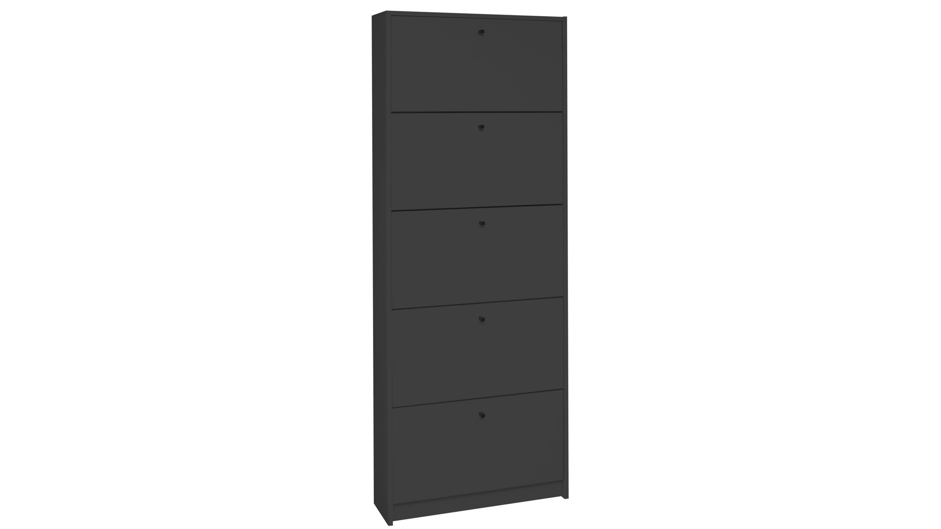 Schuhschrank Mäusbacher aus Holz in Anthrazit Schuhkipper Flap Anthrazit - fünf Klappen, ca. 60 x 168 cm