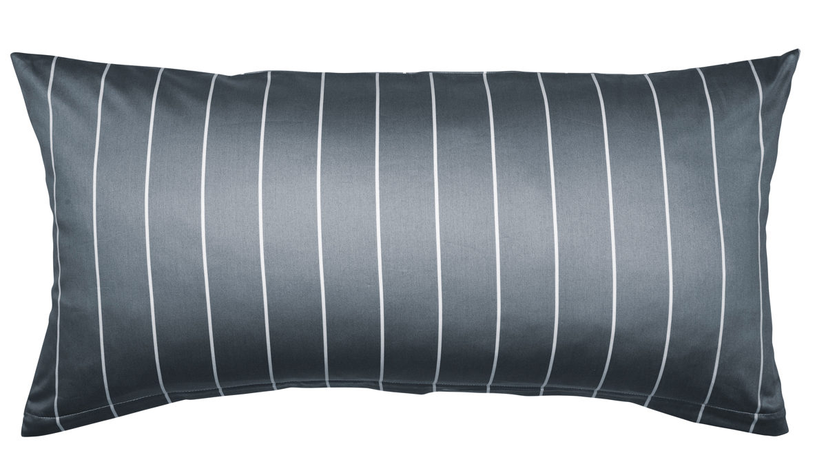 Kissenbezug /-hülle Janine® aus Naturfaser in Anthrazit Janine® Kissenbezug Anthrazit - ca. 40 x 80 cm