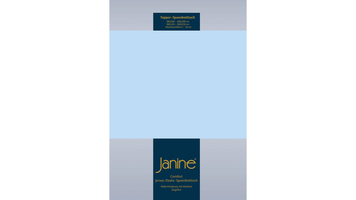 Spannbettlaken Janine® aus Stoff in Hellblau Janine® Spannbettlaken Hellblau - ca. 150 x 200 cm