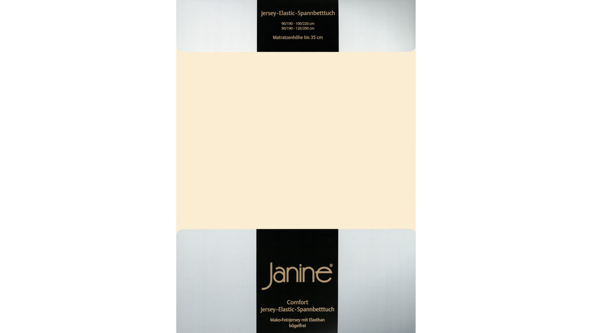 Spannbettlaken Janine® aus Stoff in Offwhite Janine® Spannbettlaken Leinen - ca. 150 x 200 cm