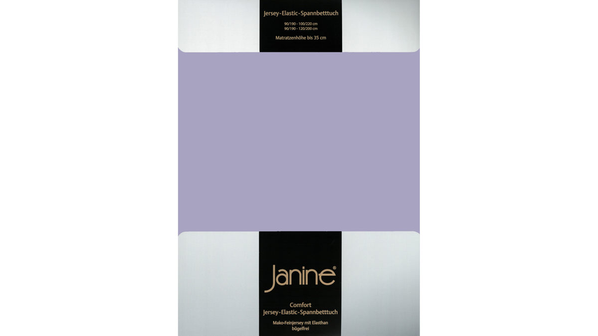 Spannbettlaken Janine® aus Stoff in Lila Janine® Spannbettlaken Lavendel - ca. 200 x 200 cm