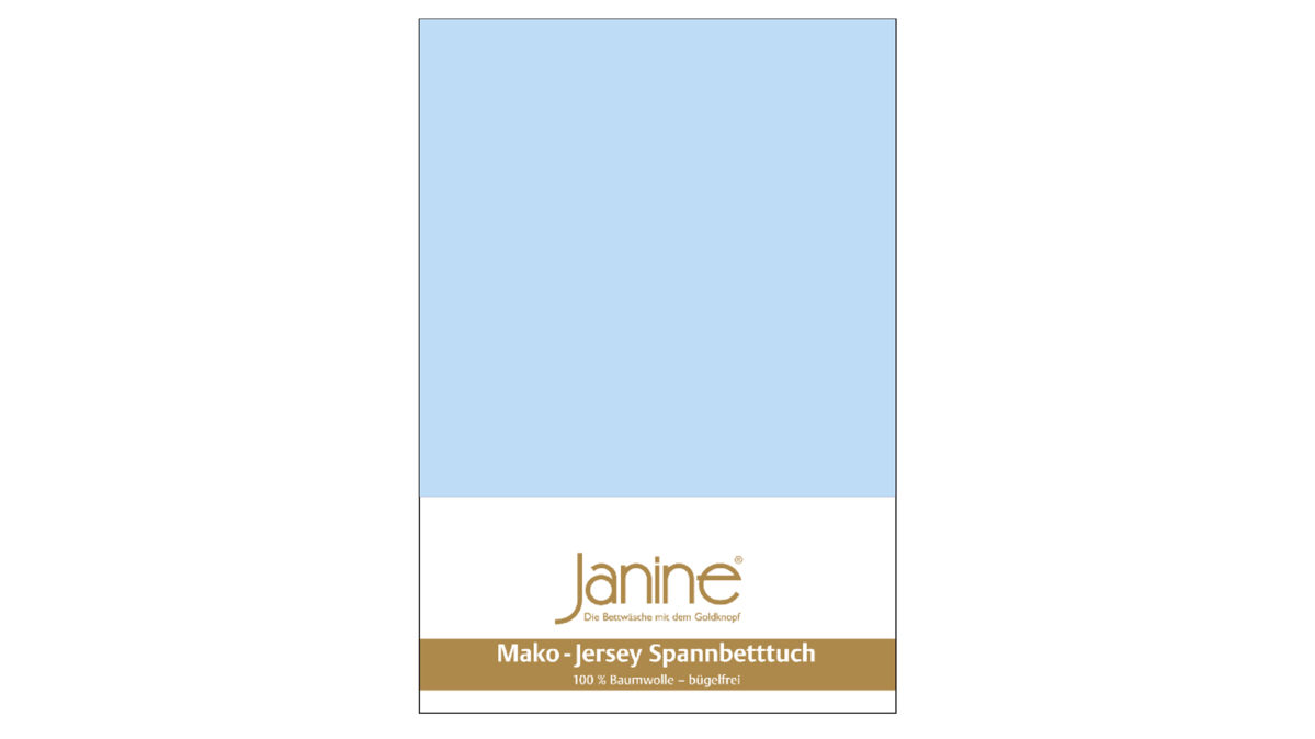 Spannbettlaken Janine® aus Stoff in Hellblau Janine® Spannbettlaken Hellblau - ca. 200 x 200 cm