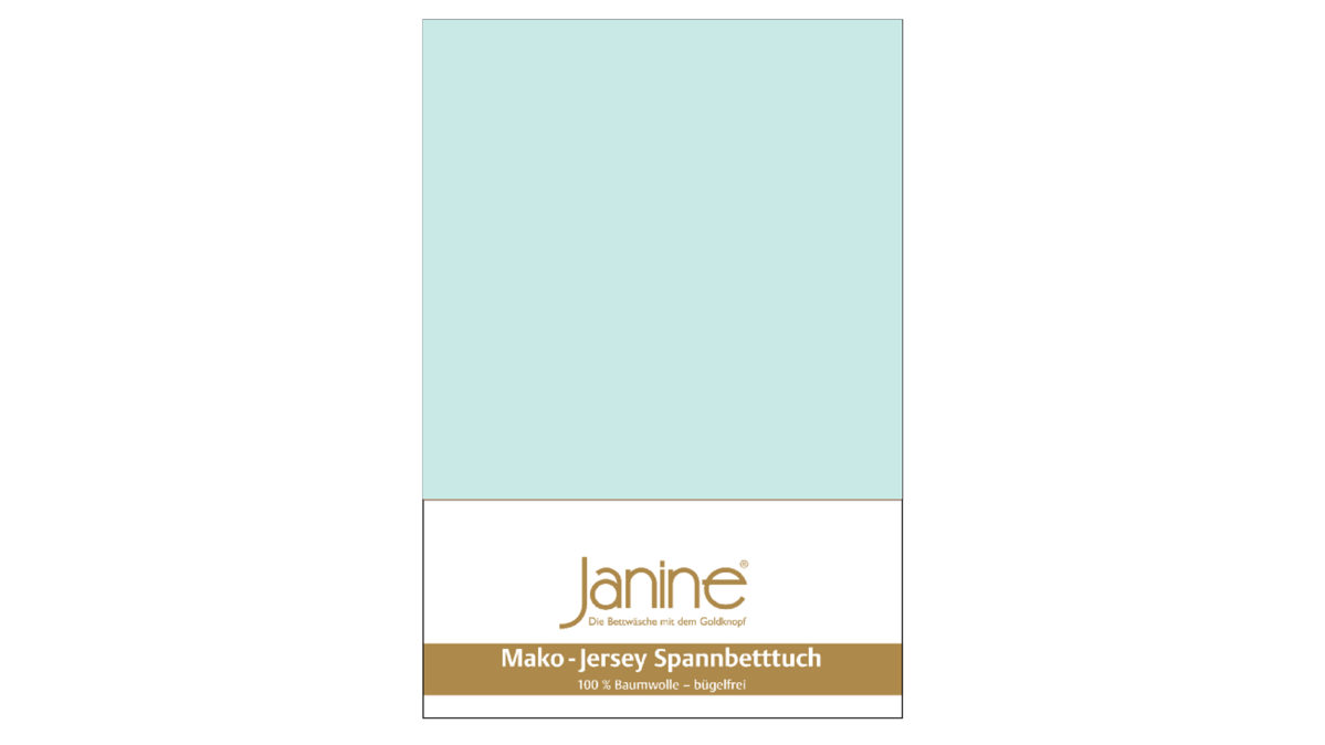 Spannbettlaken Janine® aus Stoff in Türkis Janine® Spannbettlaken Morgennebel - ca. 150 x 200 cm