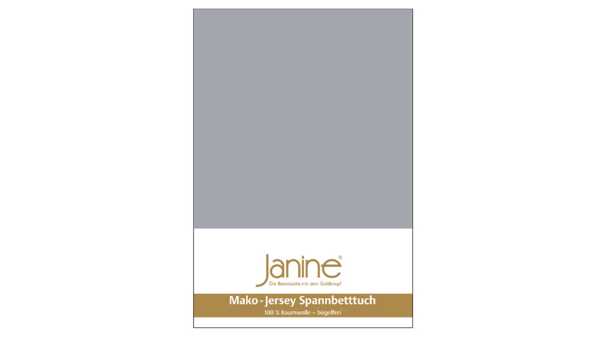 Spannbettlaken Janine aus Stoff in Metallfarben Janine® Spannbettlaken Platin - ca. 200 x 200 cm
